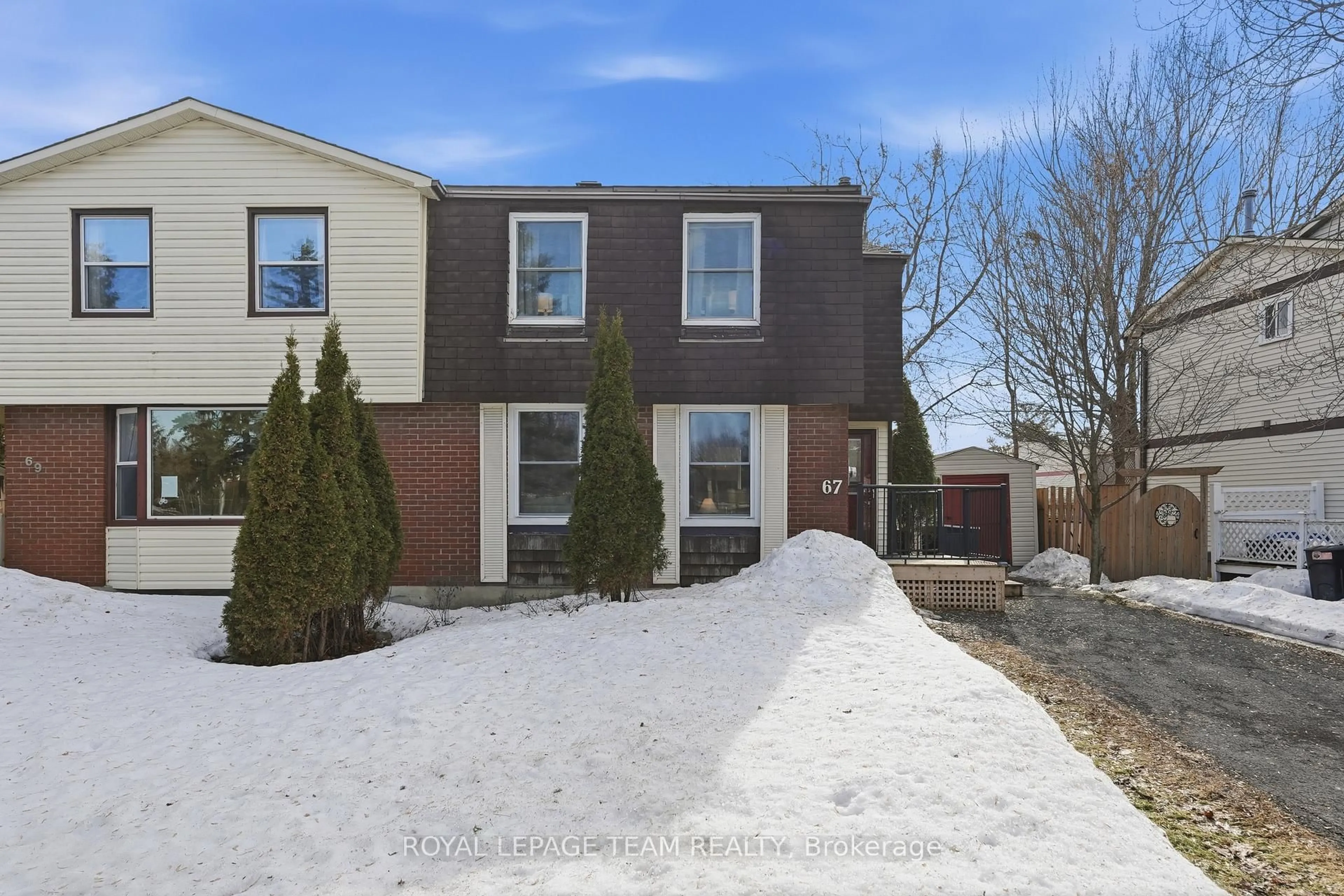 Home with brick exterior material, street for 67 Castlefrank Rd, Ottawa Ontario K2L 2E6