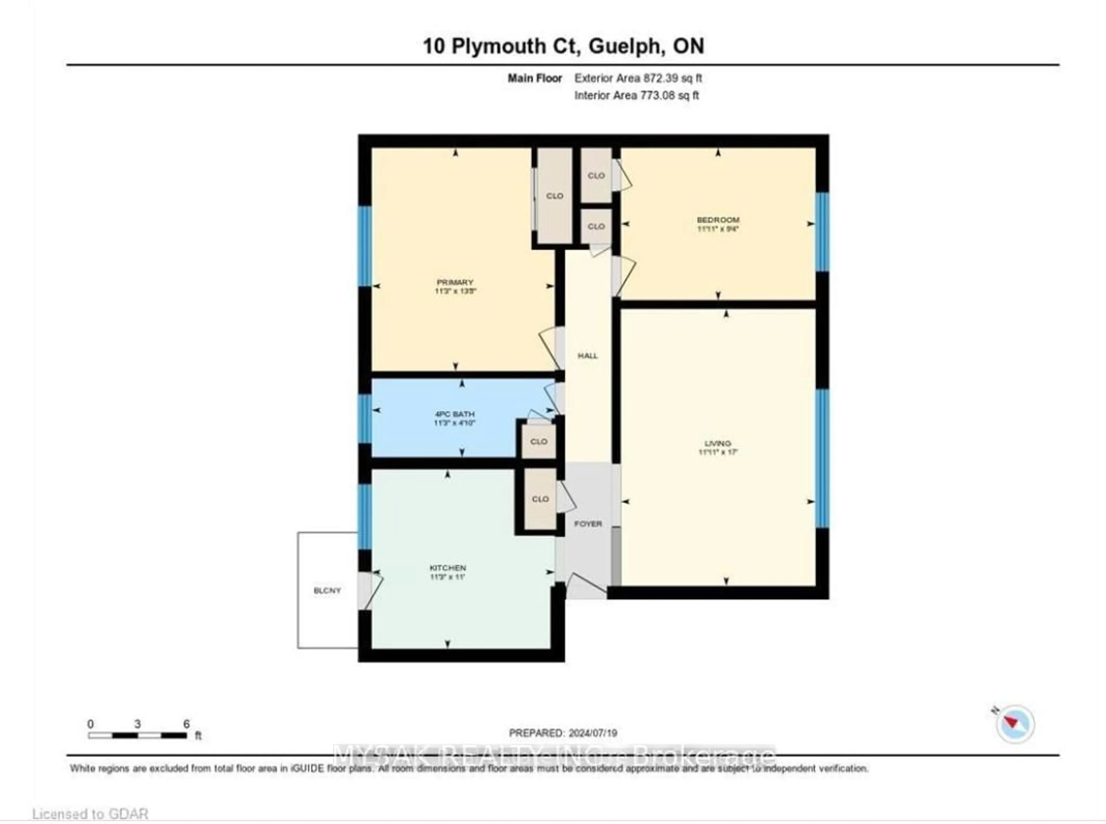 Floor plan for 10 Plymouth Crt, Guelph Ontario N1H 5W2