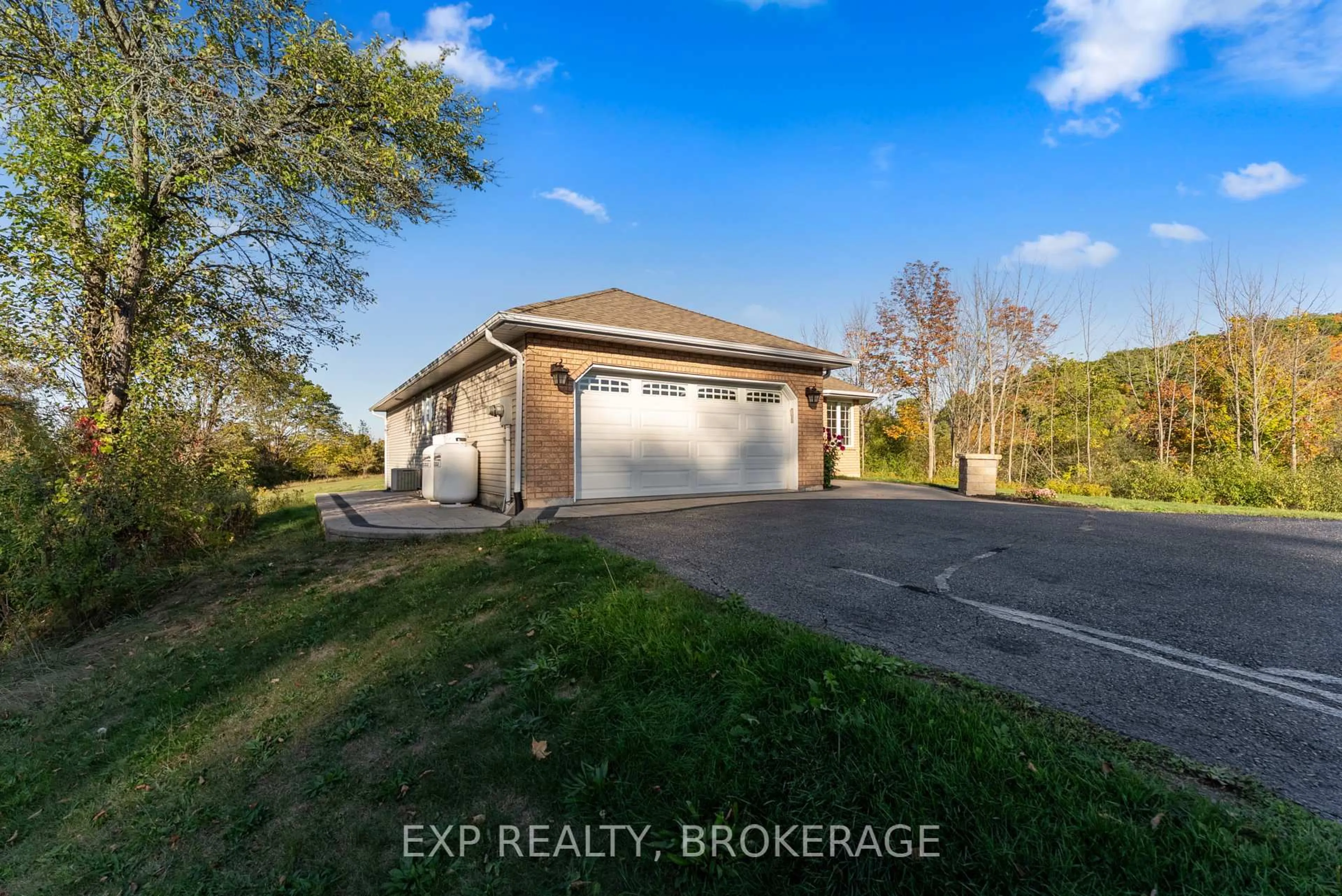 A pic from outside/outdoor area/front of a property/back of a property/a pic from drone, water/lake/river/ocean view for 53 Gumby Lane, Quinte West Ontario K8V 5P6