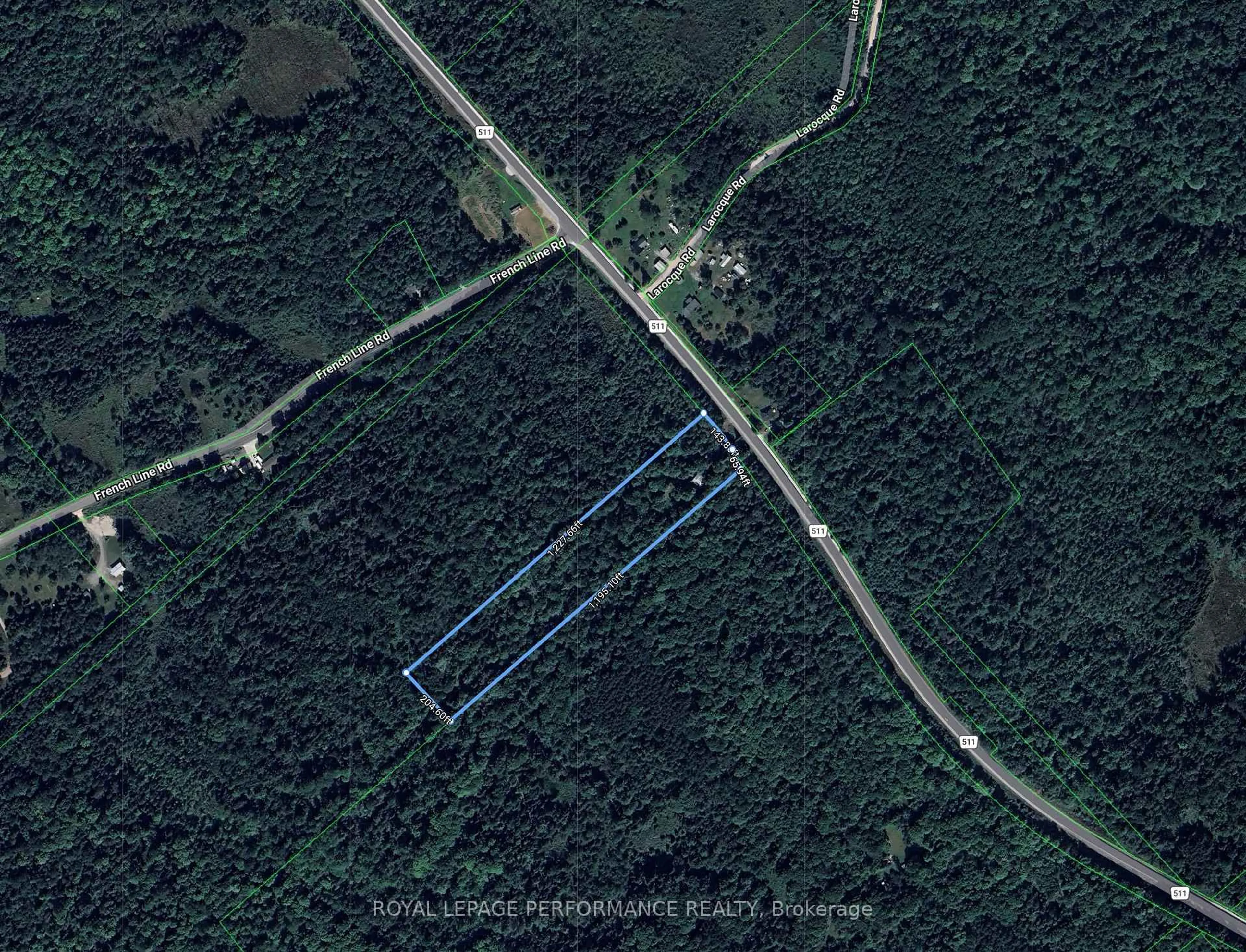 Picture of a map for 6611 Highway 511 Highway, Lanark Ontario K0G 1K0