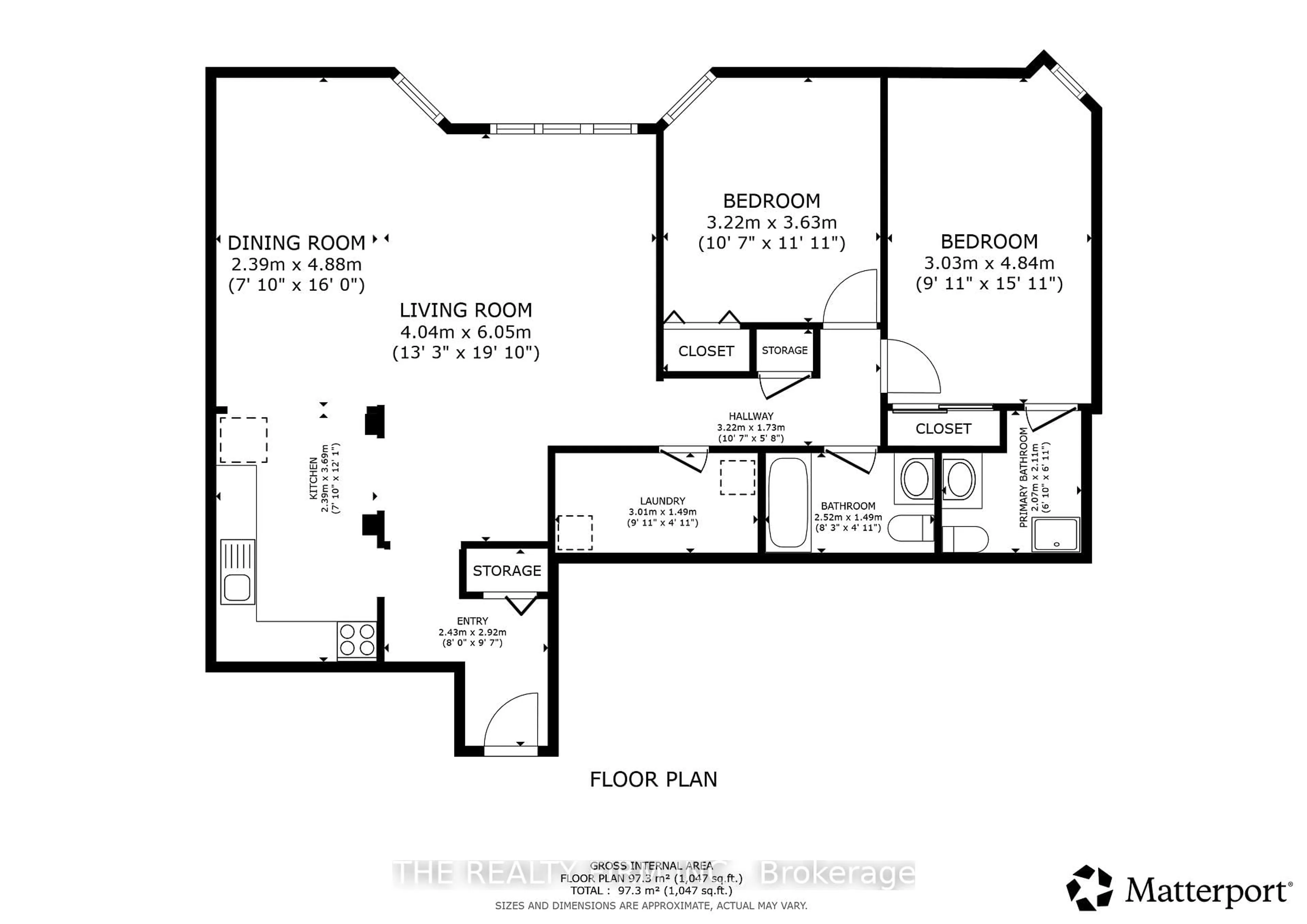 Floor plan for 323 Colborne St #2404, London East Ontario N6B 3N8