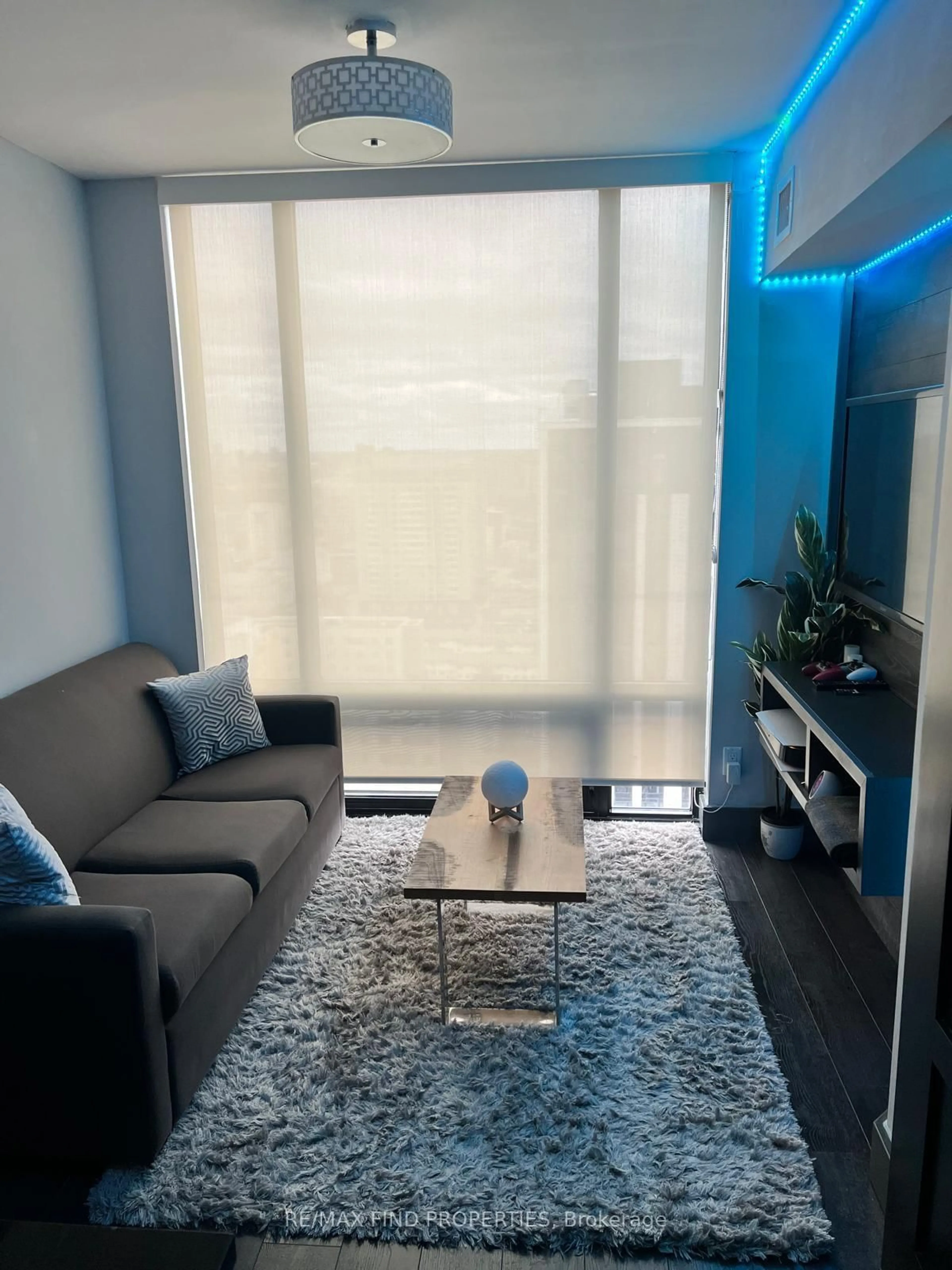 Living room with furniture, floor is not visible for 330 Phillip St #2709, Waterloo Ontario N2L 3W9