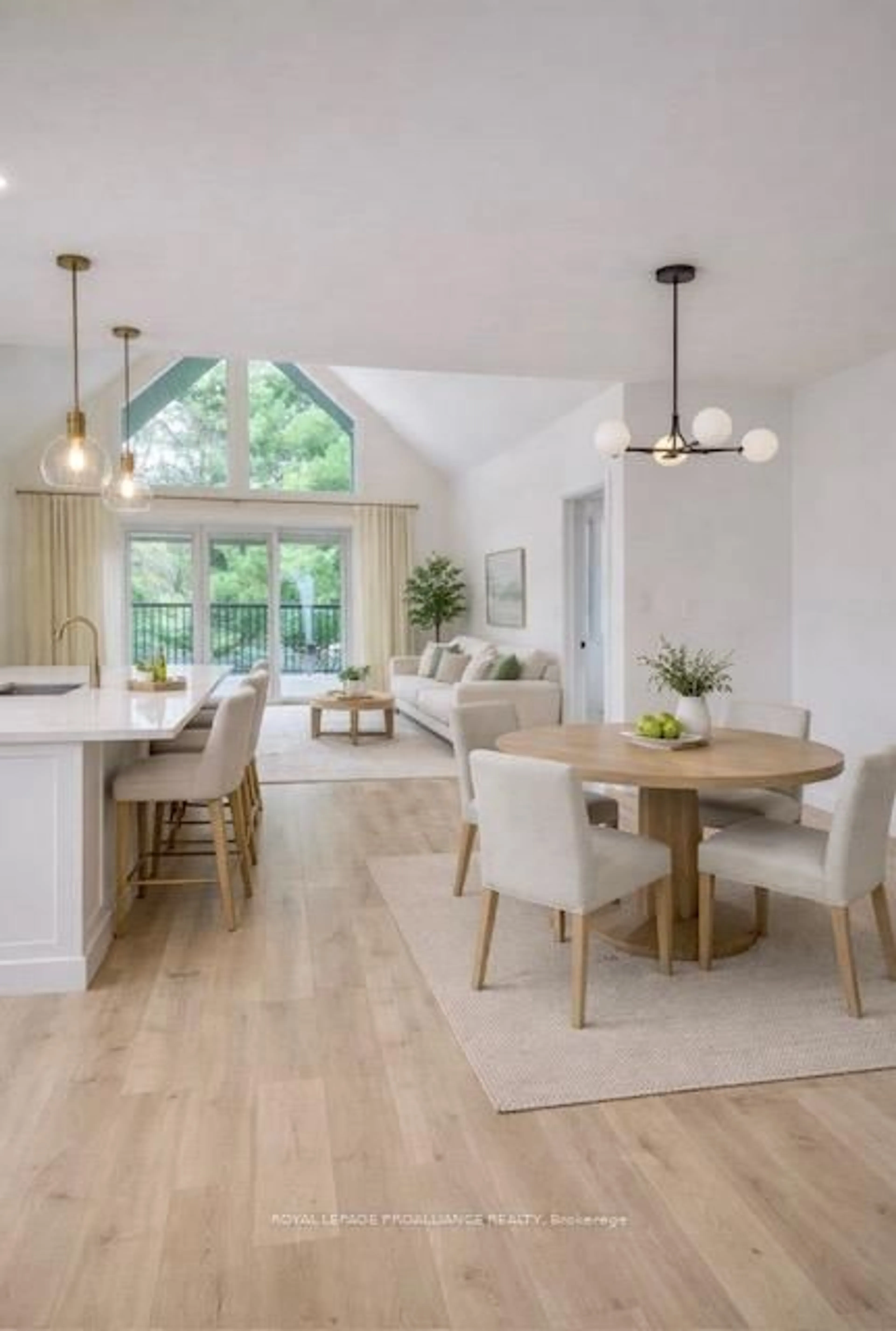 Open concept kitchen, wood/laminate floor for 8 MacKenzie John Cres, Brighton Ontario K0K 1H0