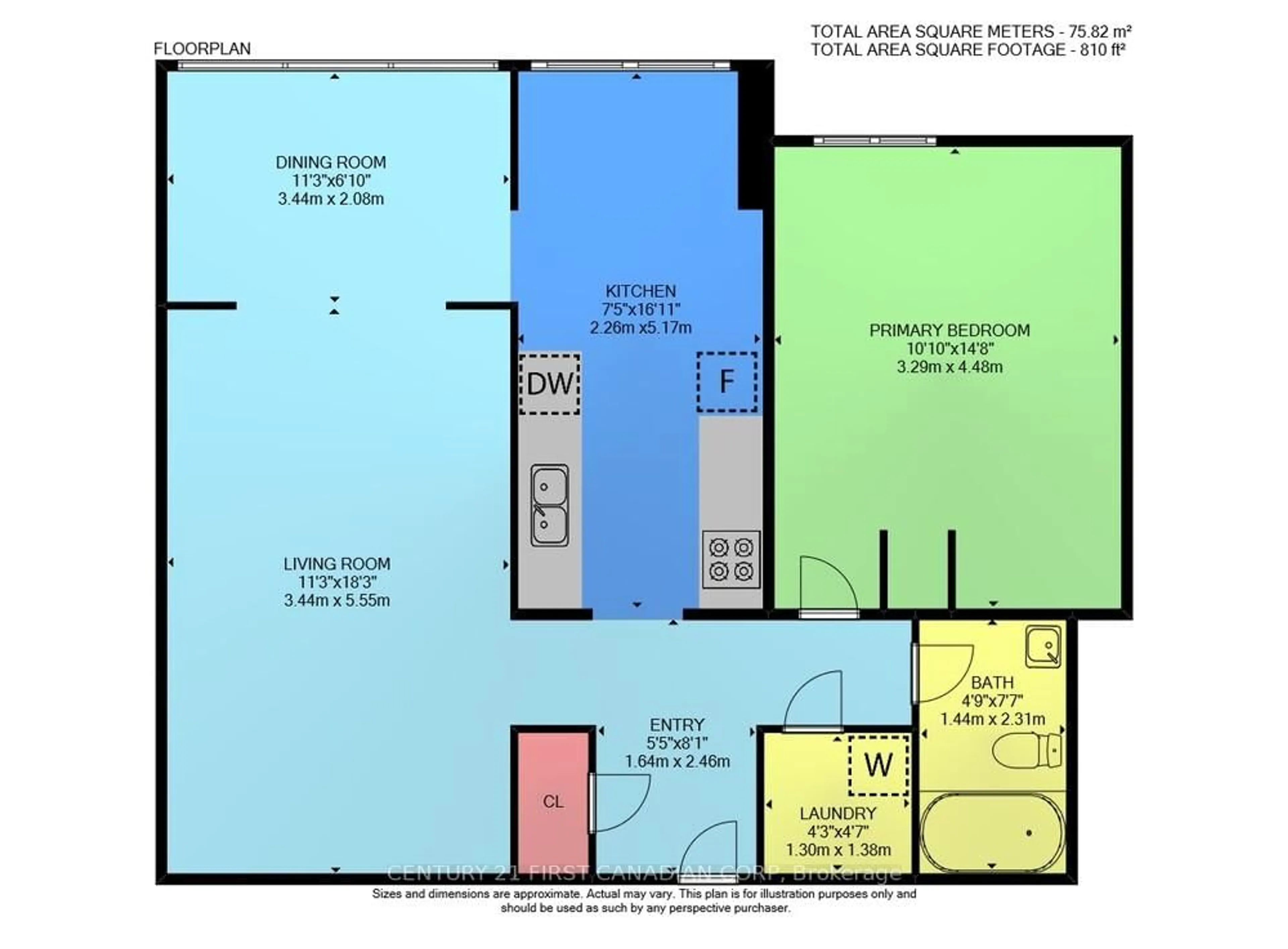 Floor plan for 1600 Adelaide St #1008, London North Ontario N5X 3H6