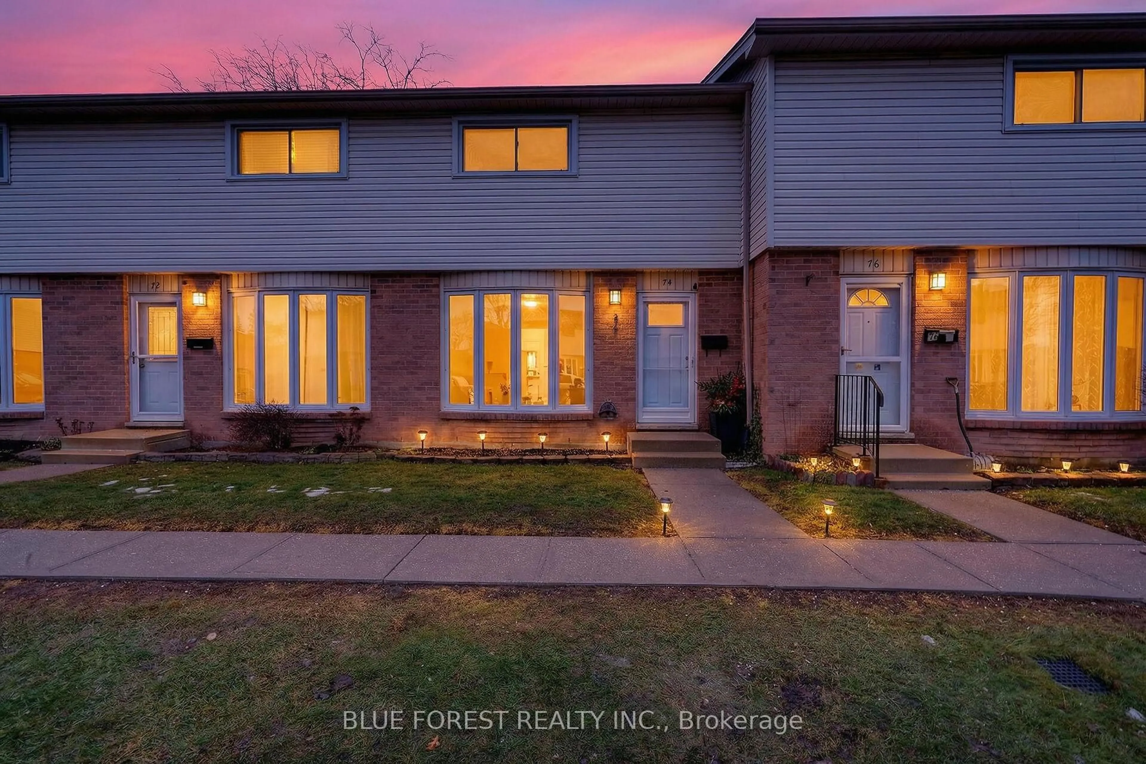 Home with brick exterior material, street for 700 Exeter Rd #74, London South Ontario N6E 1L2