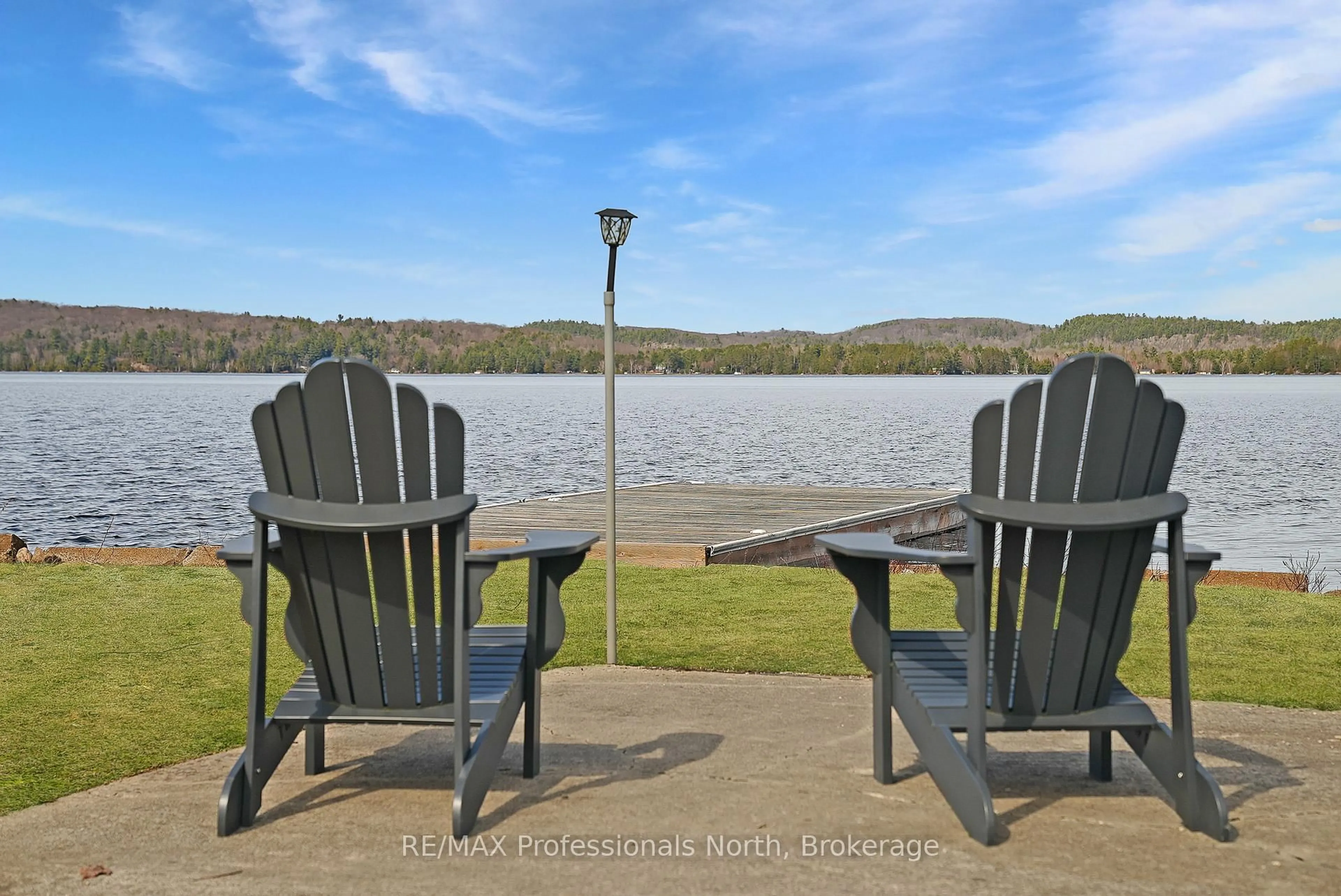 Patio, water/lake/river/ocean view for 1008 Cherokee Tr, Algonquin Highlands Ontario K0M 1J1