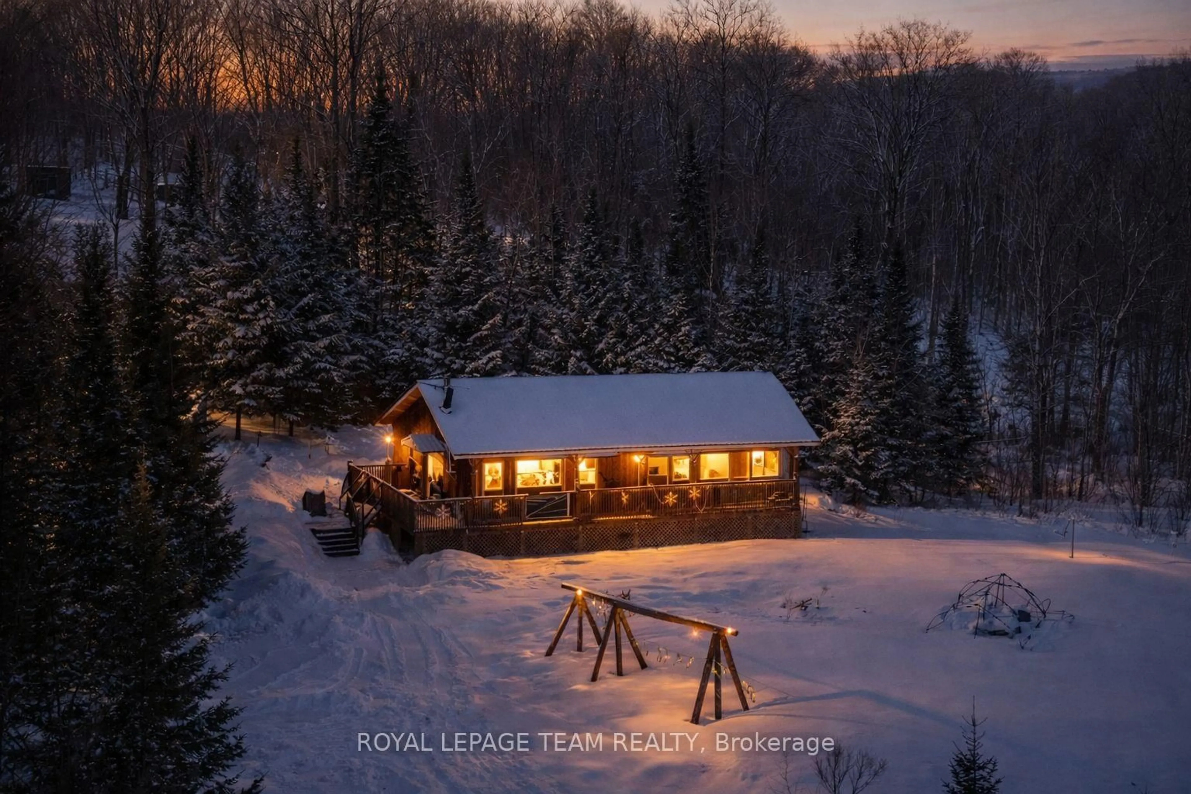 A pic from outside/outdoor area/front of a property/back of a property/a pic from drone, unknown for 105 Heins Rd, Palmer Rapids Ontario K0J 2E0