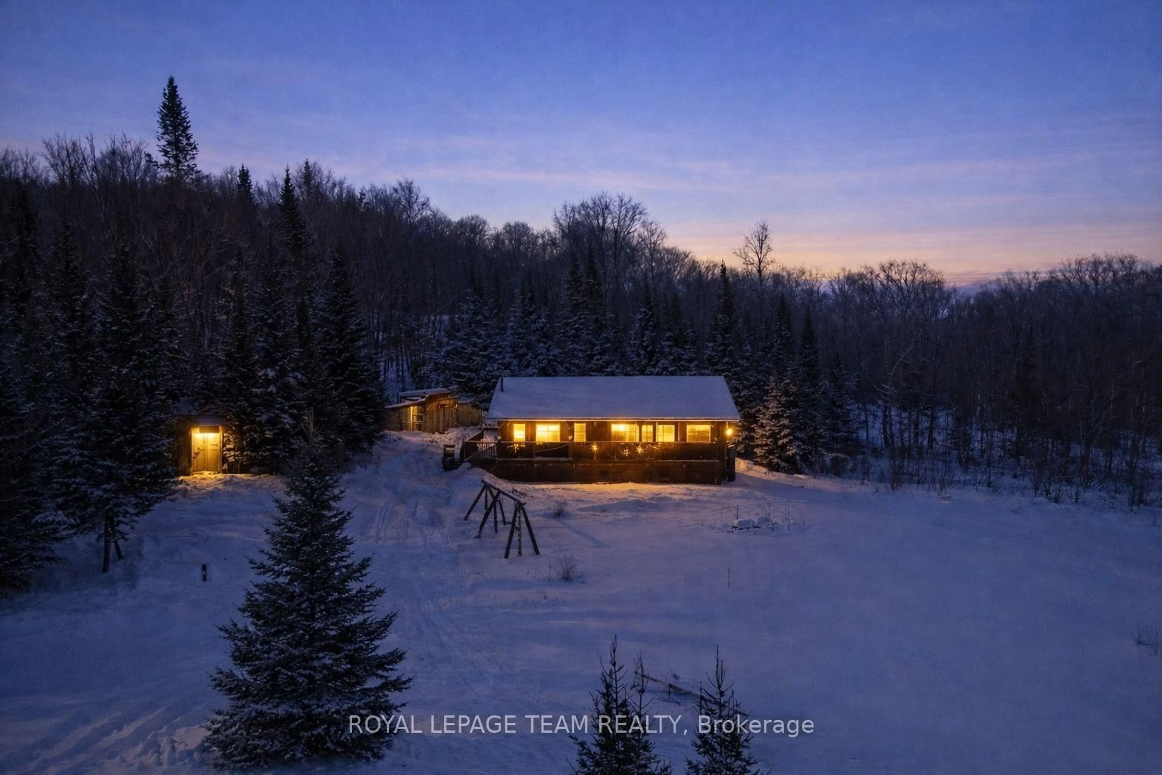 A pic from outside/outdoor area/front of a property/back of a property/a pic from drone, unknown for 105 Heins Rd, Palmer Rapids Ontario K0J 2E0