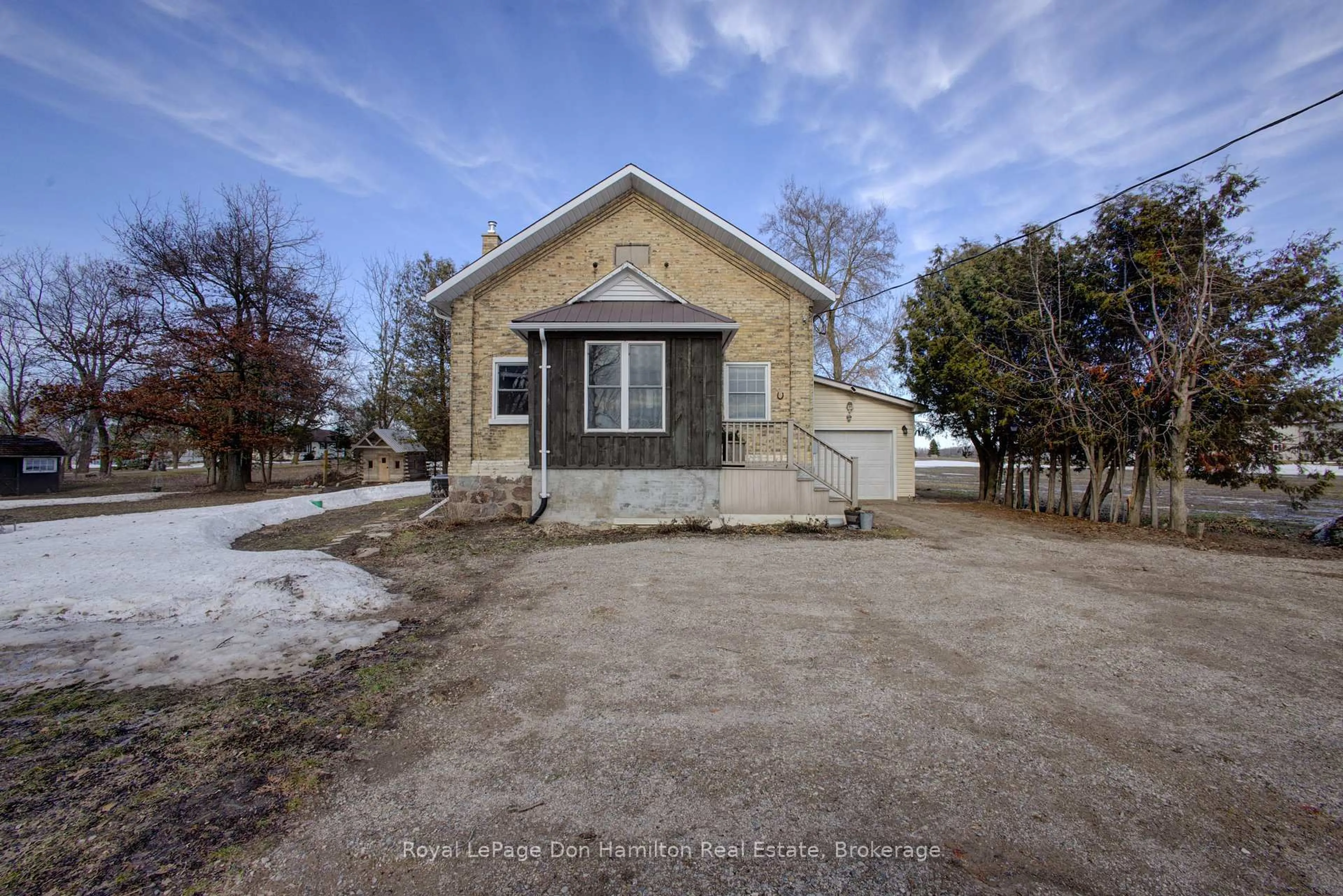 A pic from outside/outdoor area/front of a property/back of a property/a pic from drone, street for 8539 Concession 8, Mapleton Ontario N0G 2K0