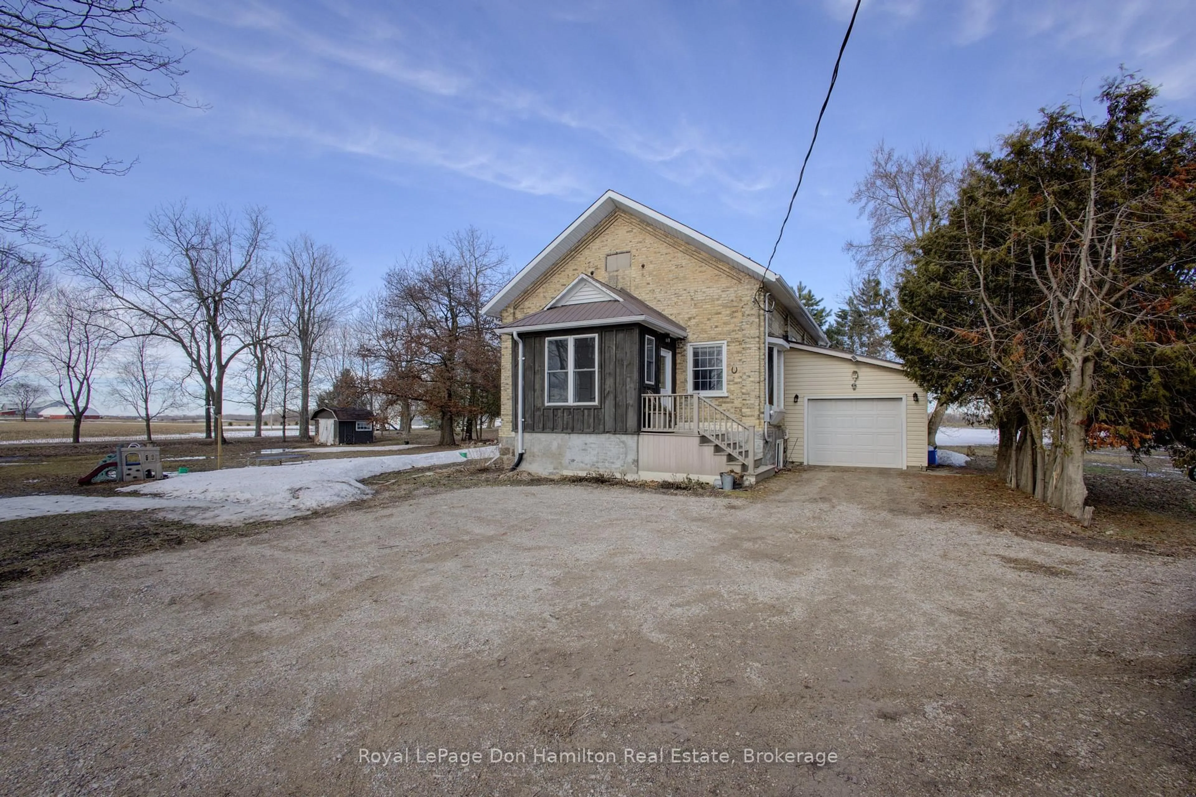A pic from outside/outdoor area/front of a property/back of a property/a pic from drone, street for 8539 Concession 8, Mapleton Ontario N0G 2K0