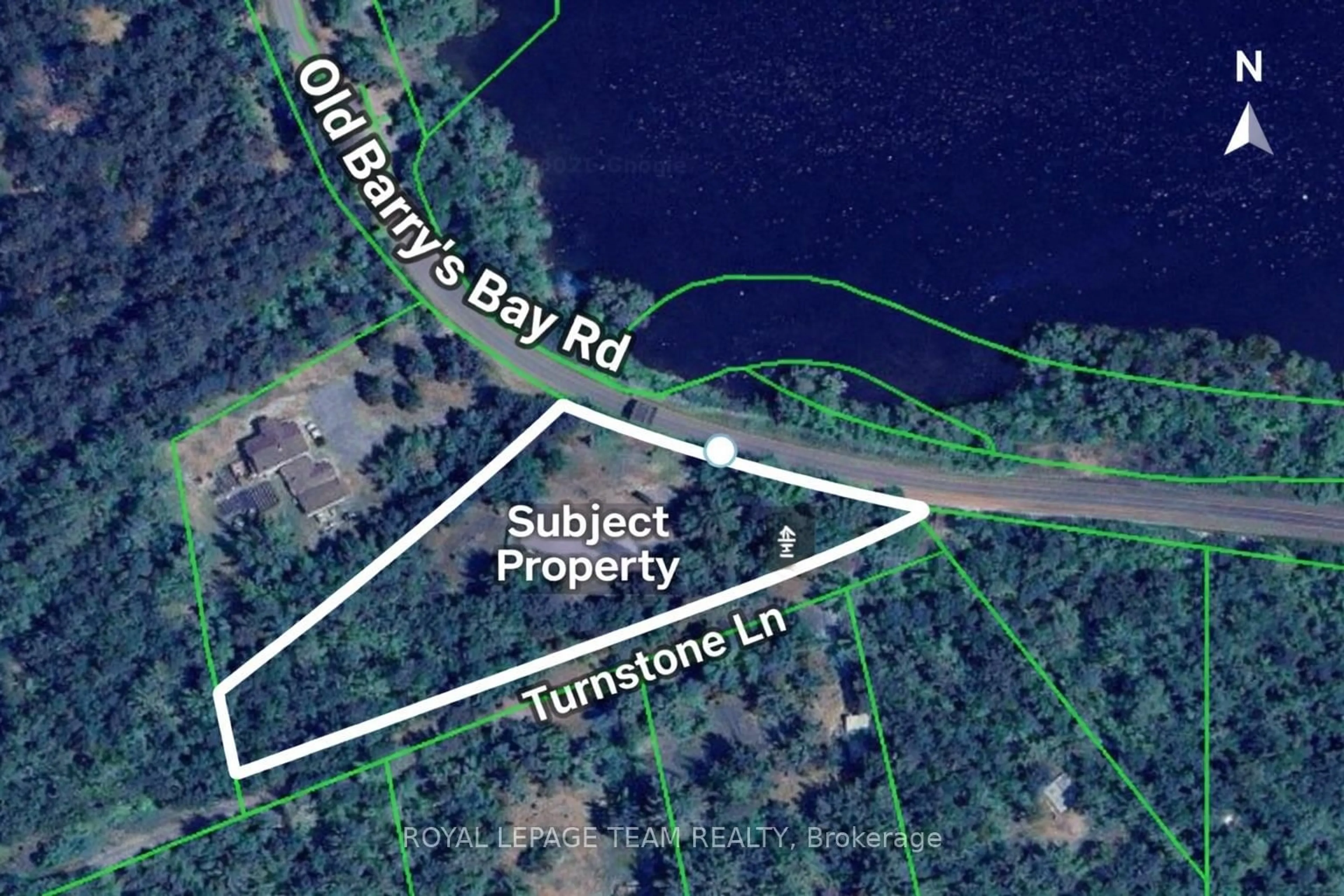 A pic from outside/outdoor area/front of a property/back of a property/a pic from drone, water/lake/river/ocean view for 1855 Old Barry's Bay Rd, L'Orignal Ontario K0B 1K0