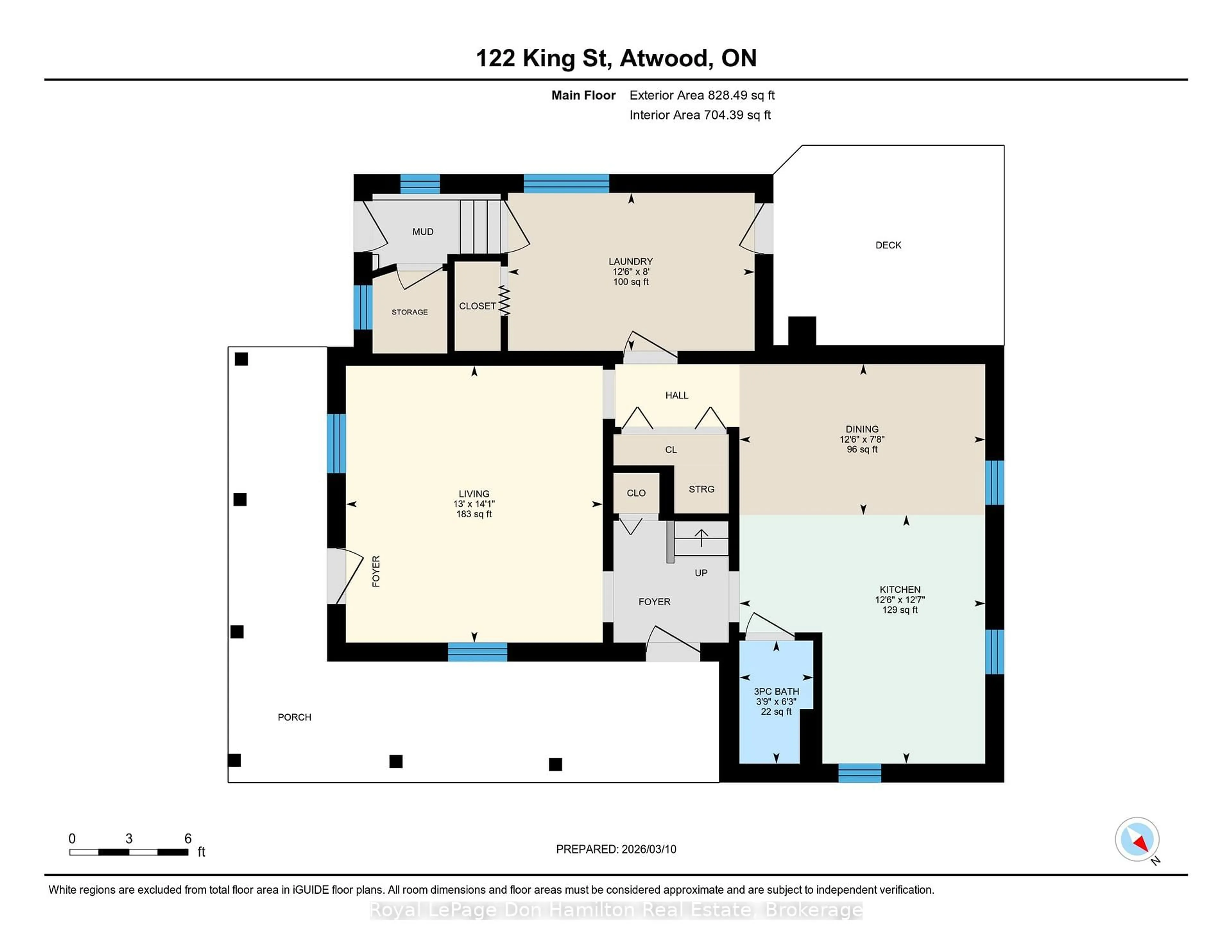 Floor plan for 122 King St, North Perth Ontario N0G 1B0