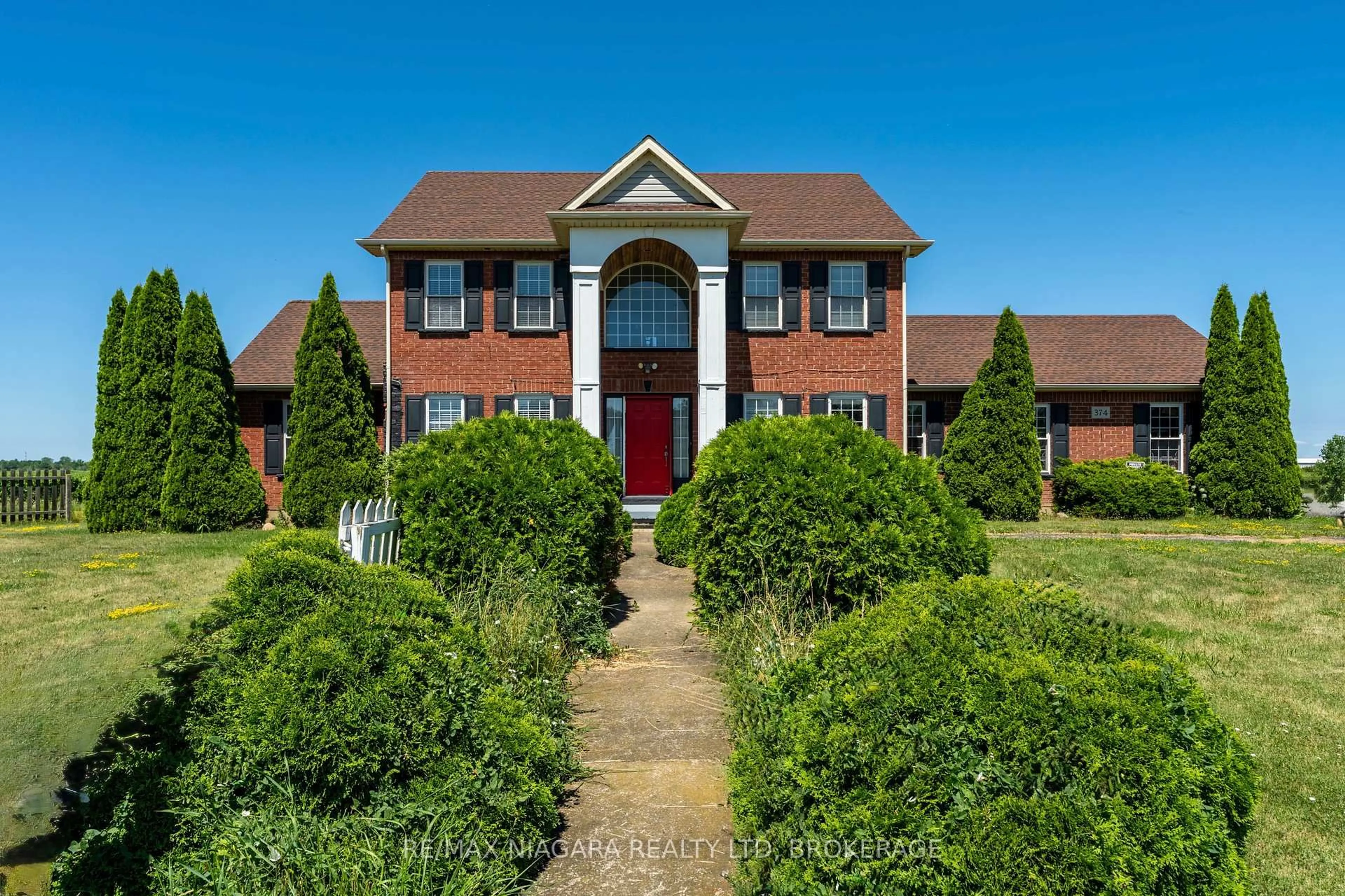 Home with brick exterior material, street for 374 Niagara Stone Rd, Niagara-on-the-Lake Ontario L0S 1J0