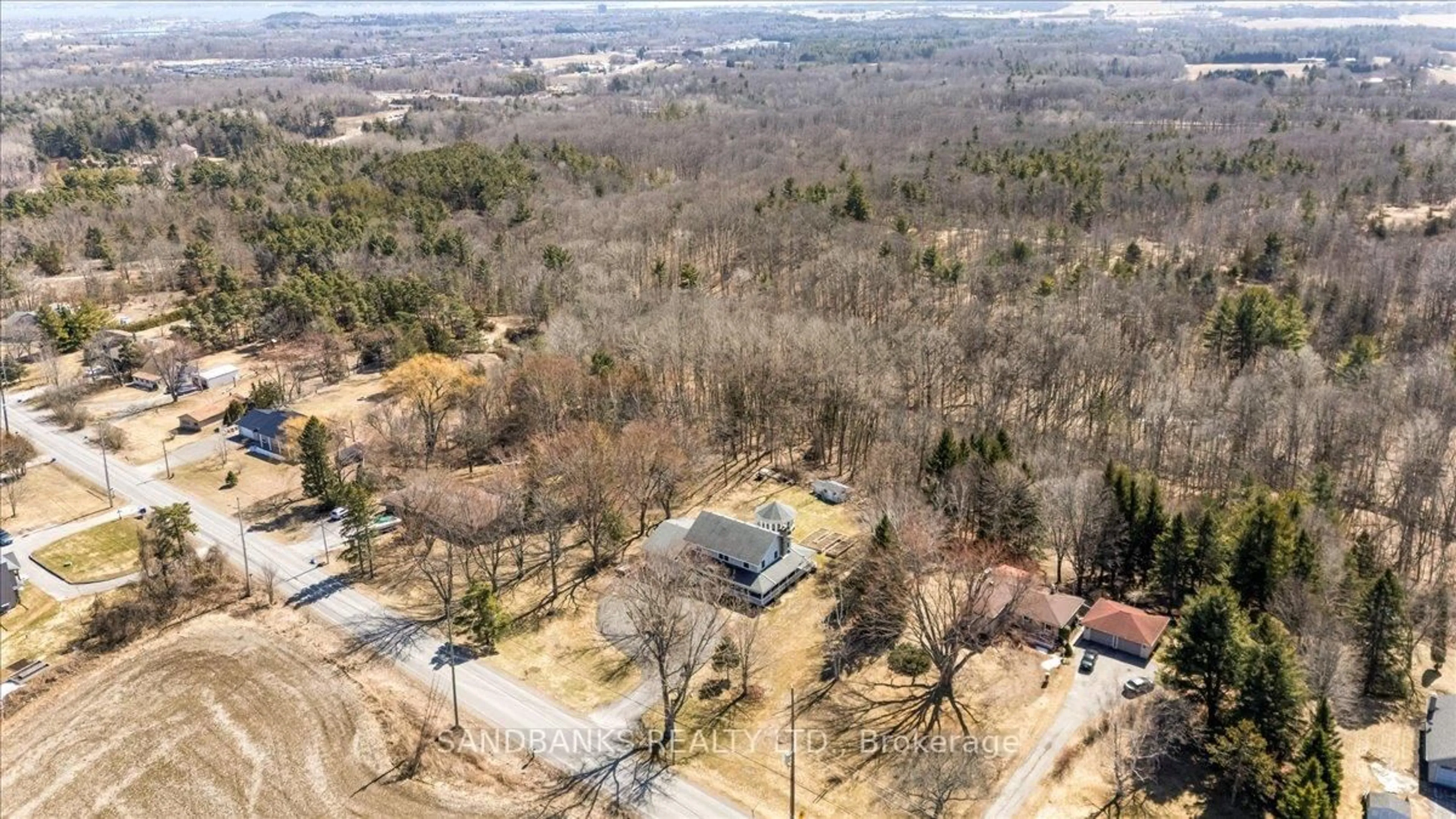 A pic from outside/outdoor area/front of a property/back of a property/a pic from drone, mountain view for 108 MURRAY St, Ingleside Ontario K8V 5P4