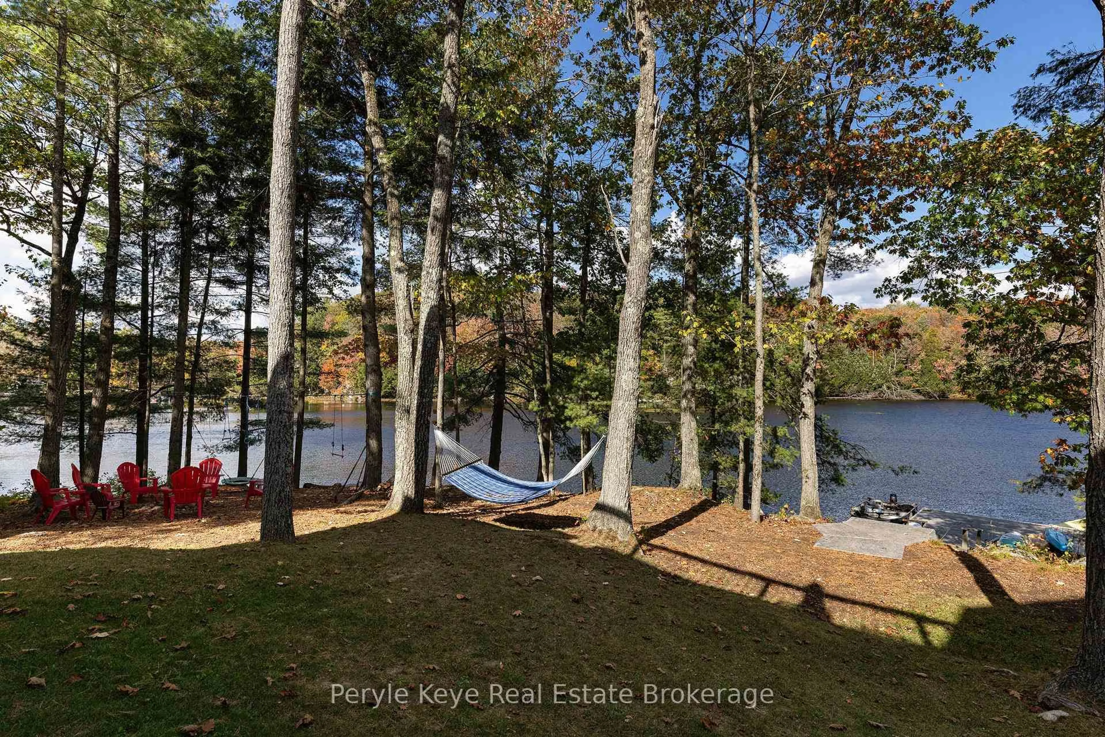 Patio, water/lake/river/ocean view for 1079 Spence Lake Dr, Bracebridge Ontario P1L 0A1
