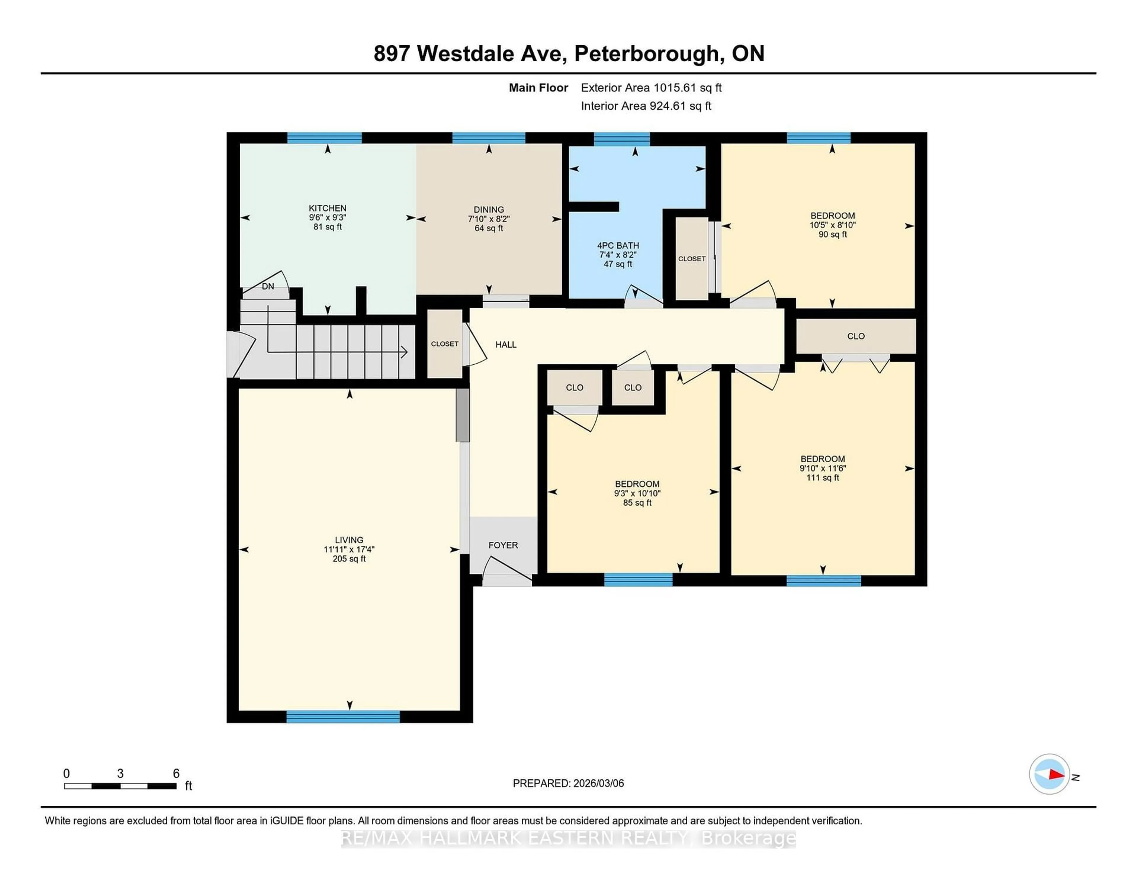 Floor plan for 897 Westdale Ave, Peterborough Ontario K9H 6C5