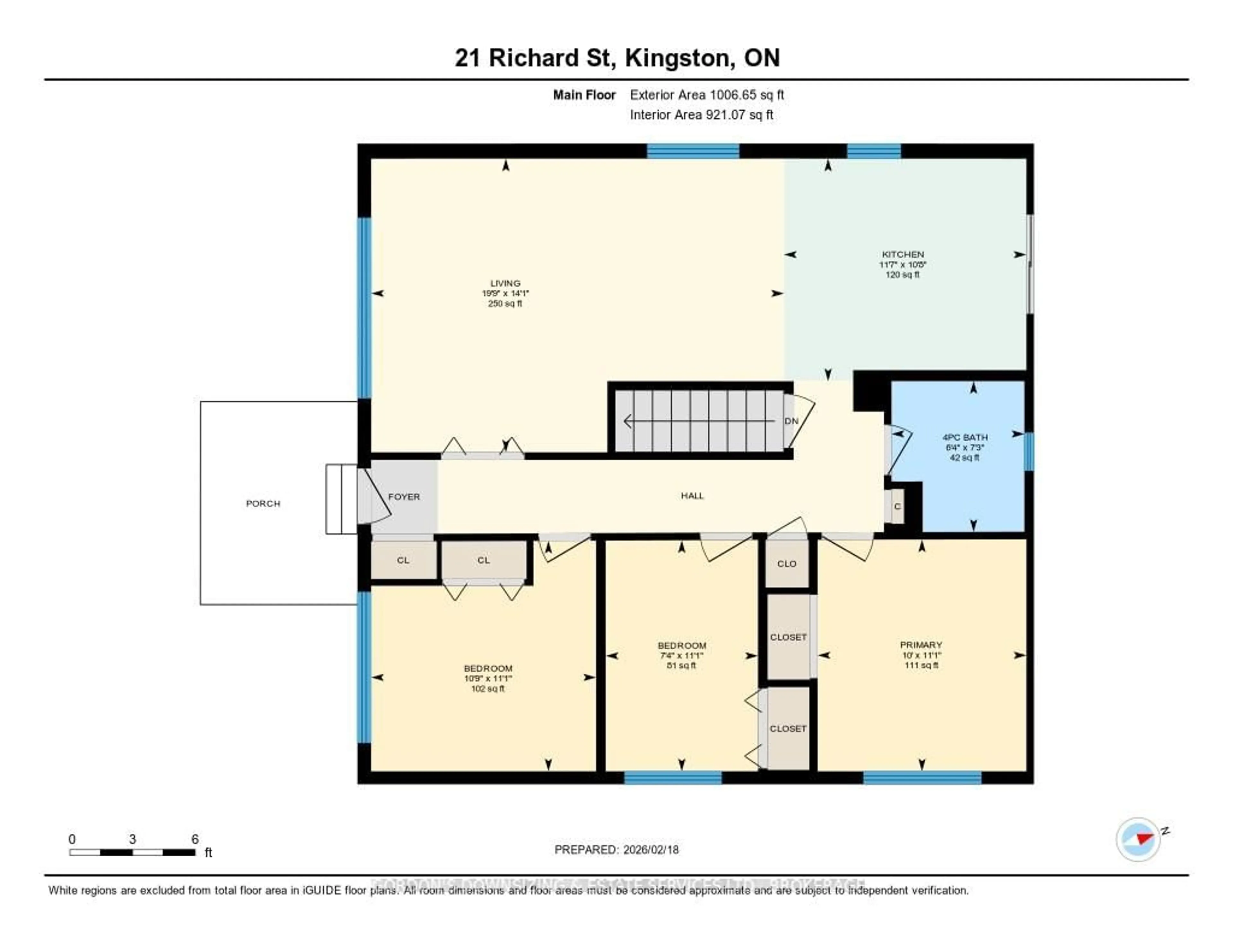 Floor plan for 21 Richard St, Kingston Ontario K7M 2J3