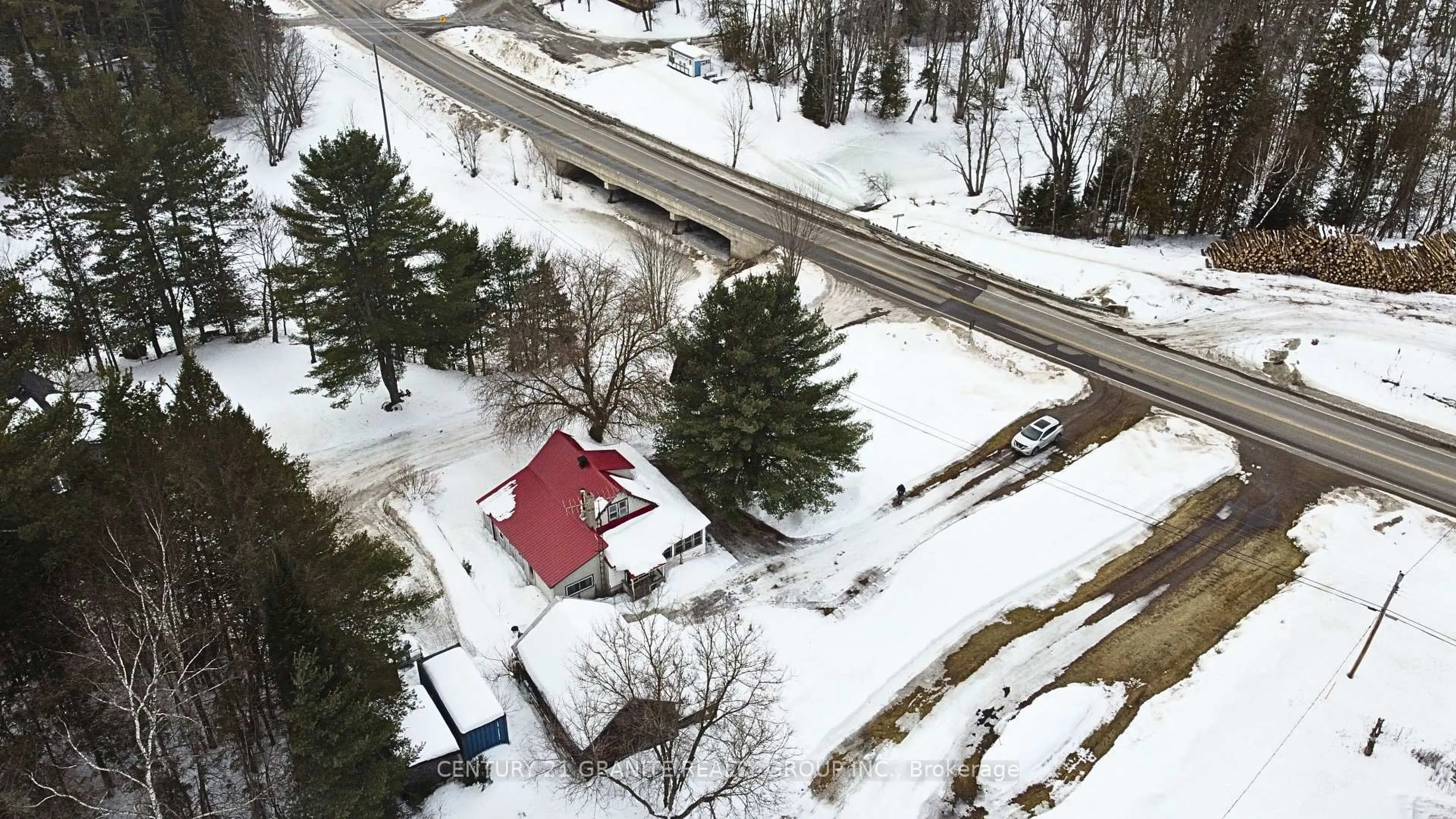 A pic from outside/outdoor area/front of a property/back of a property/a pic from drone, street for 35560 Hwy 28, Carlow/Mayo Ontario K0L 2M0