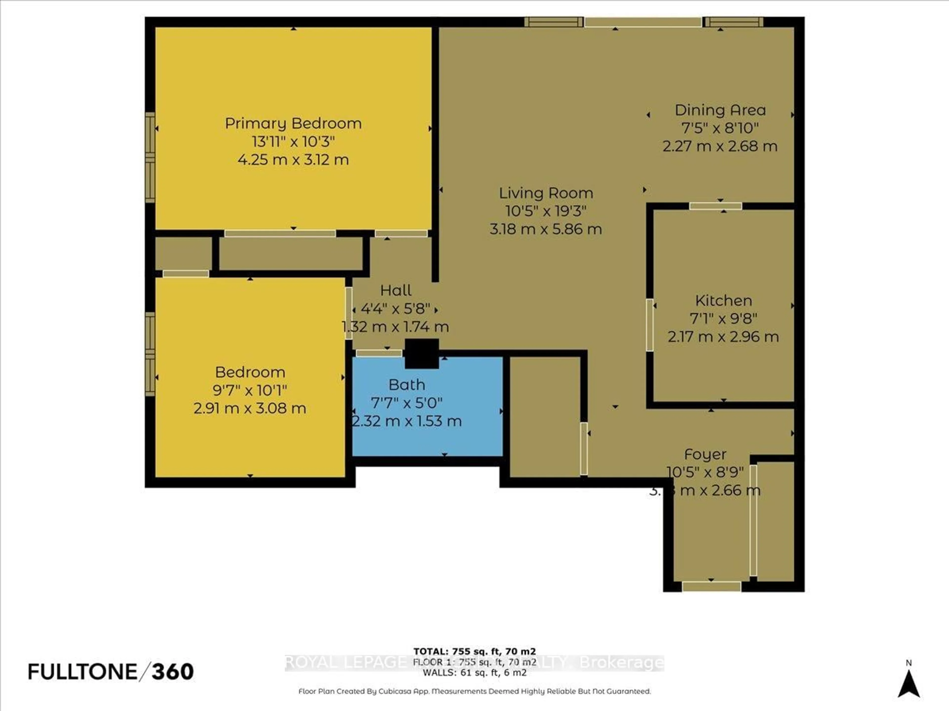 Floor plan for 158A McArthur Ave #109, Ottawa Ontario K1L 7E7