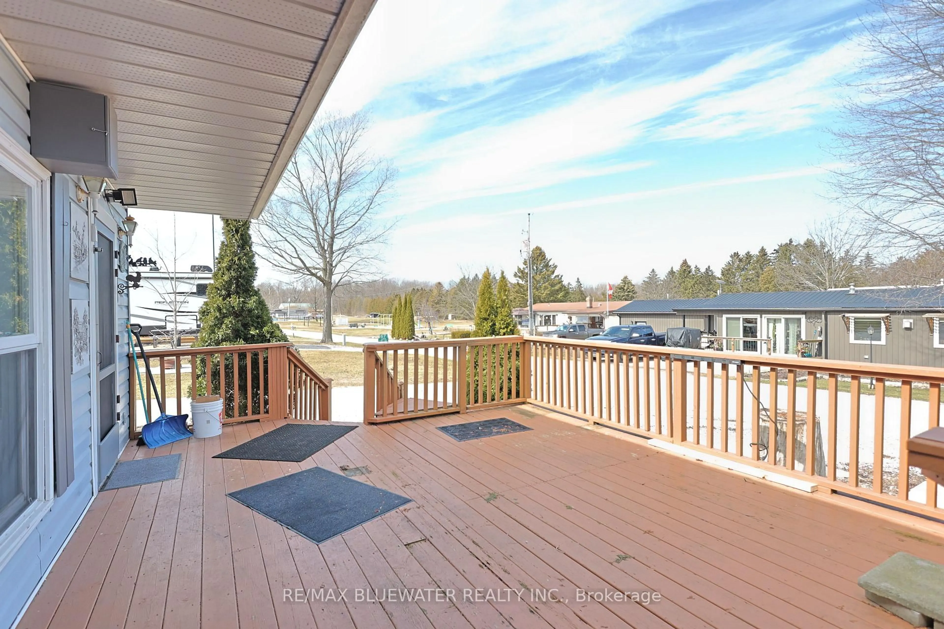 Patio, water/lake/river/ocean view for 9385 Ipperwash Rd #48, Lambton Shores Ontario N0N 1J3