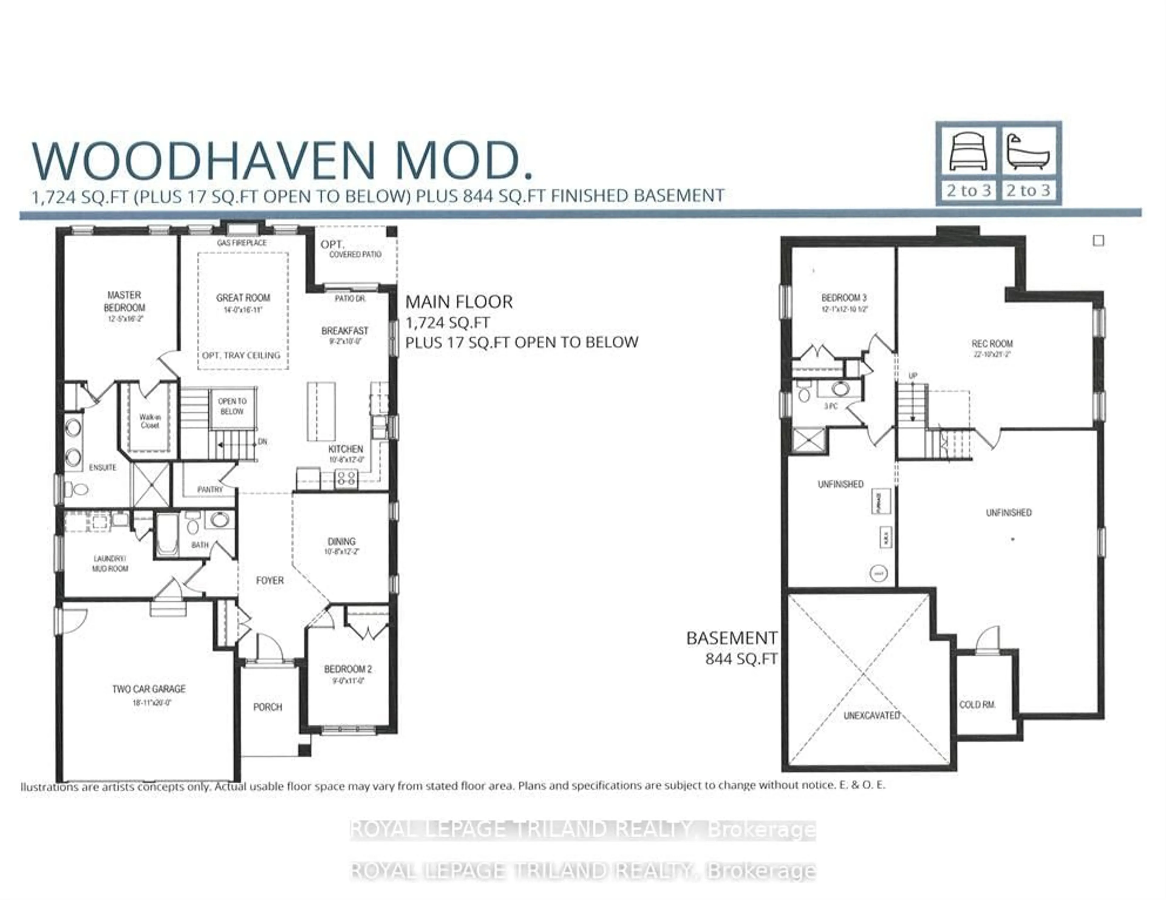 Floor plan for Lot 32 Heathwoods Ave, London South Ontario N6P 1H5