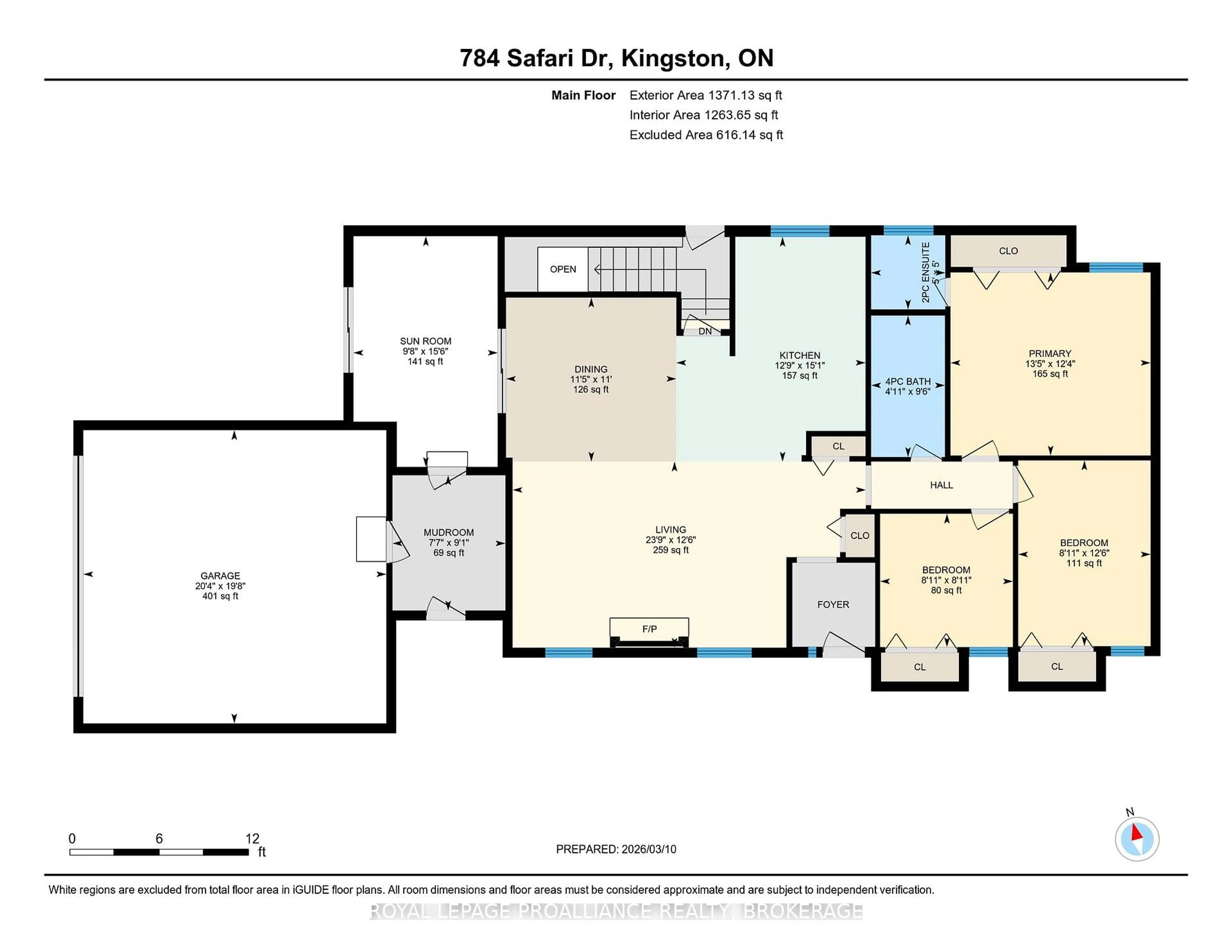 Floor plan for 784 Safari Dr, Kingston Ontario K7M 6Z5
