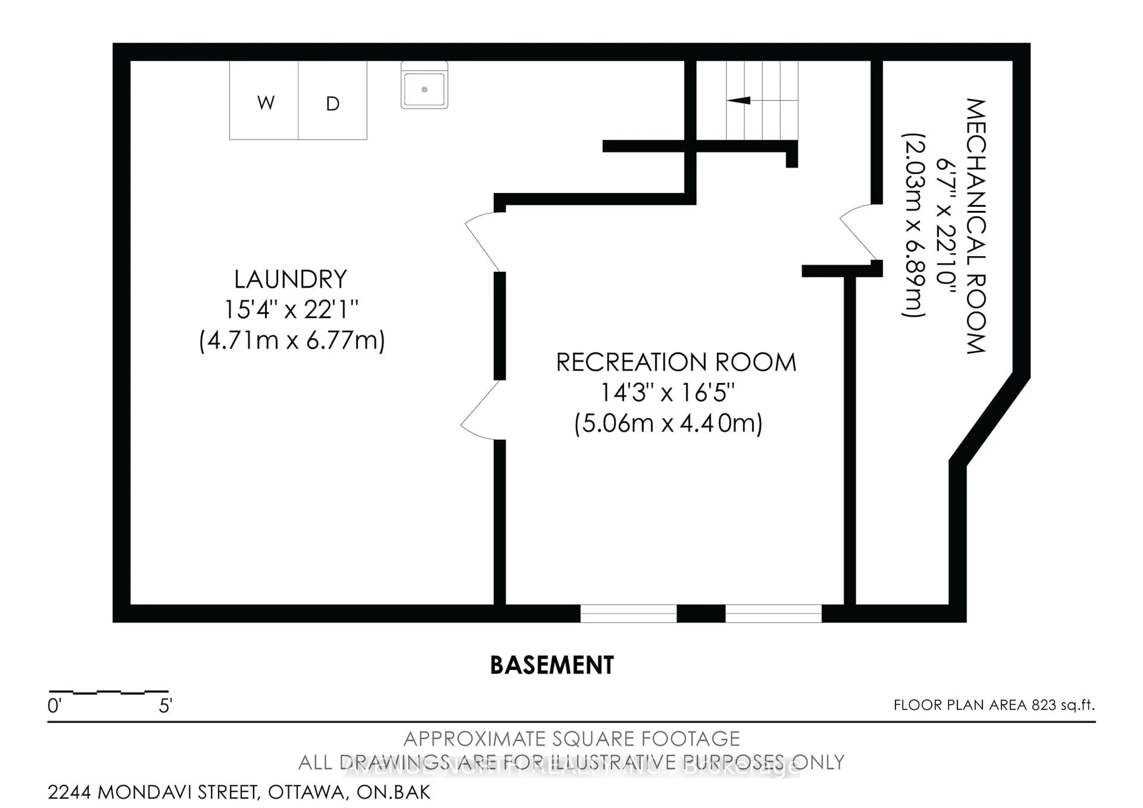 Floor plan for 2244 Mondavi St, Ottawa Ontario K4A 4S1