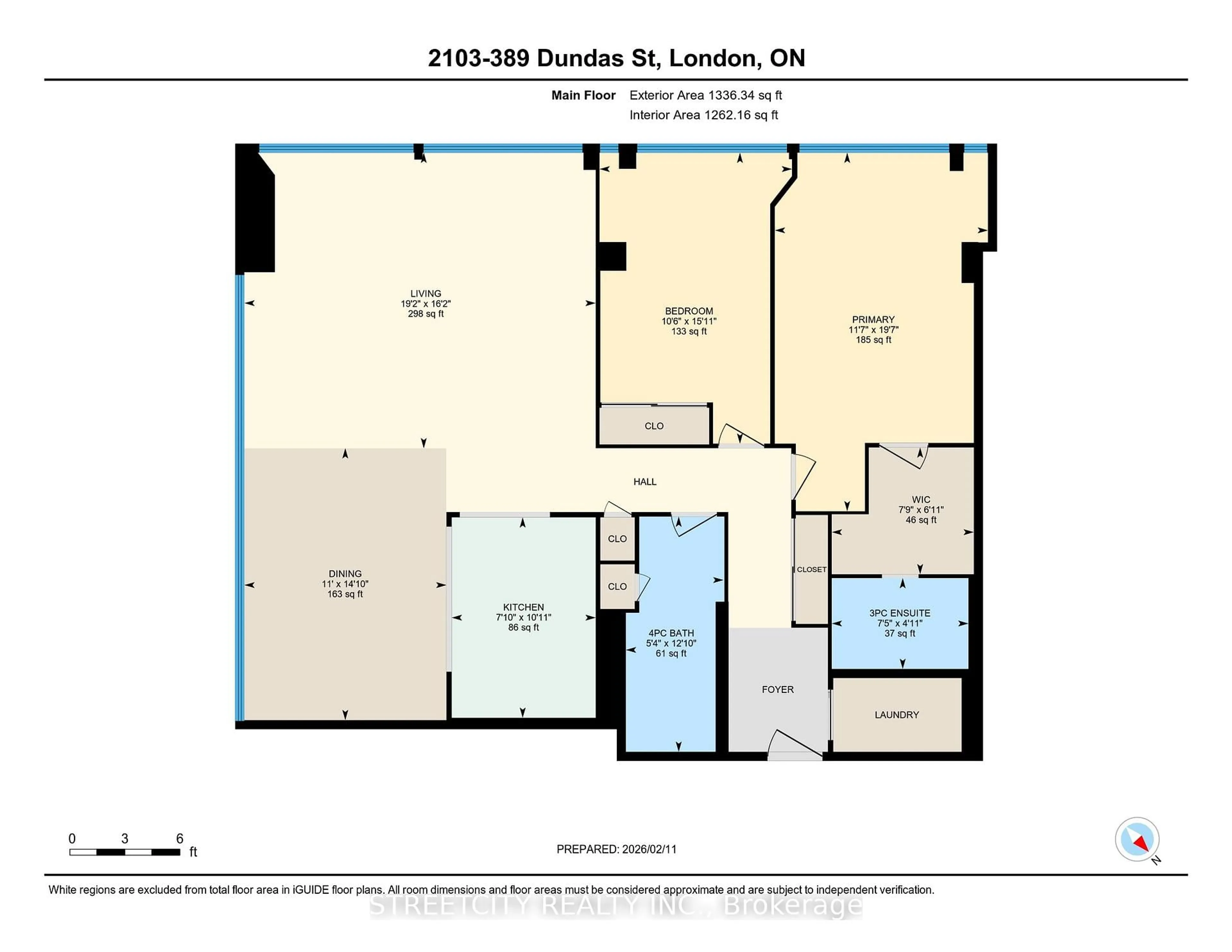 Floor plan for 389 Dundas St #2103, London East Ontario N6B 3L5