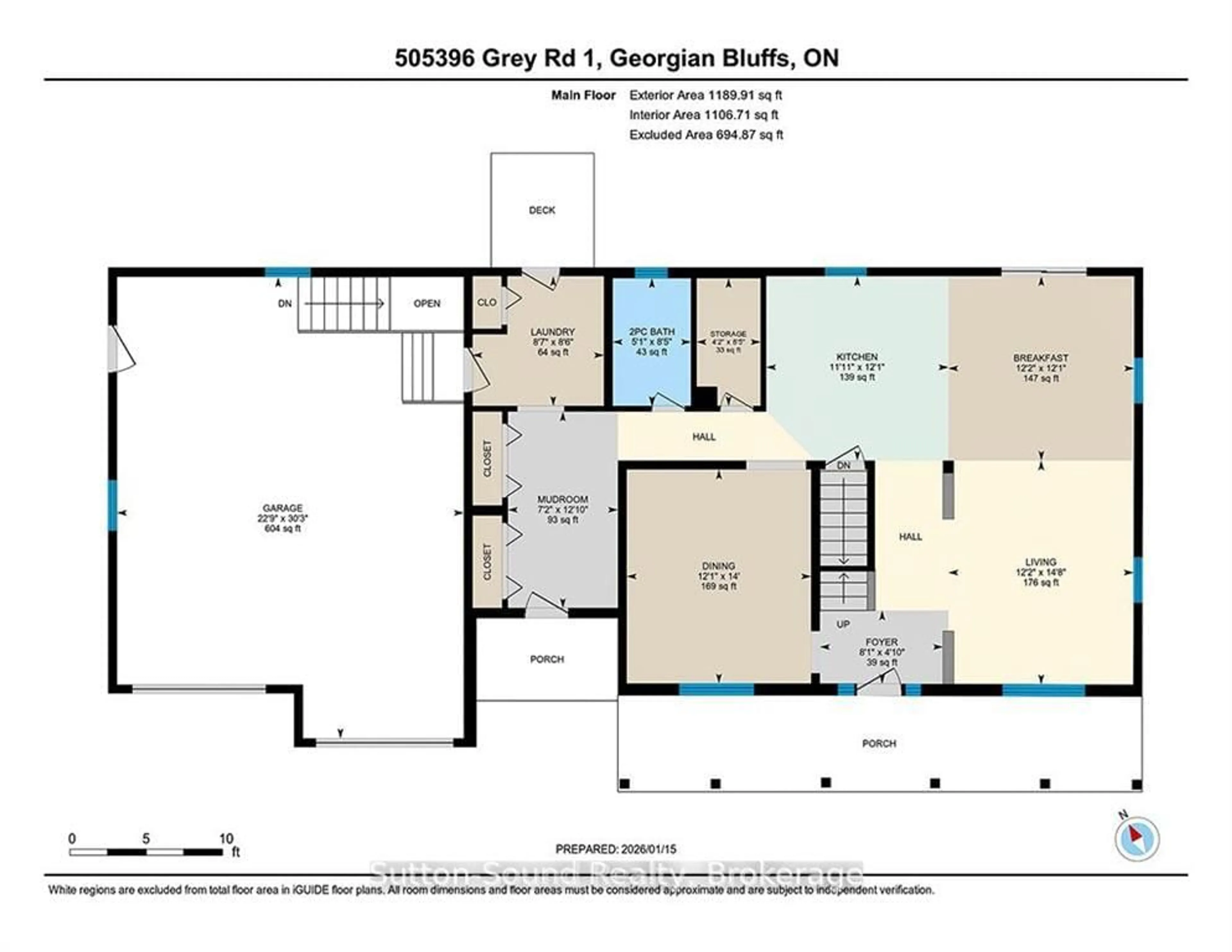 Floor plan for 505396 Grey Road 1 Rd, Georgian Bluffs Ontario N0H 2T0