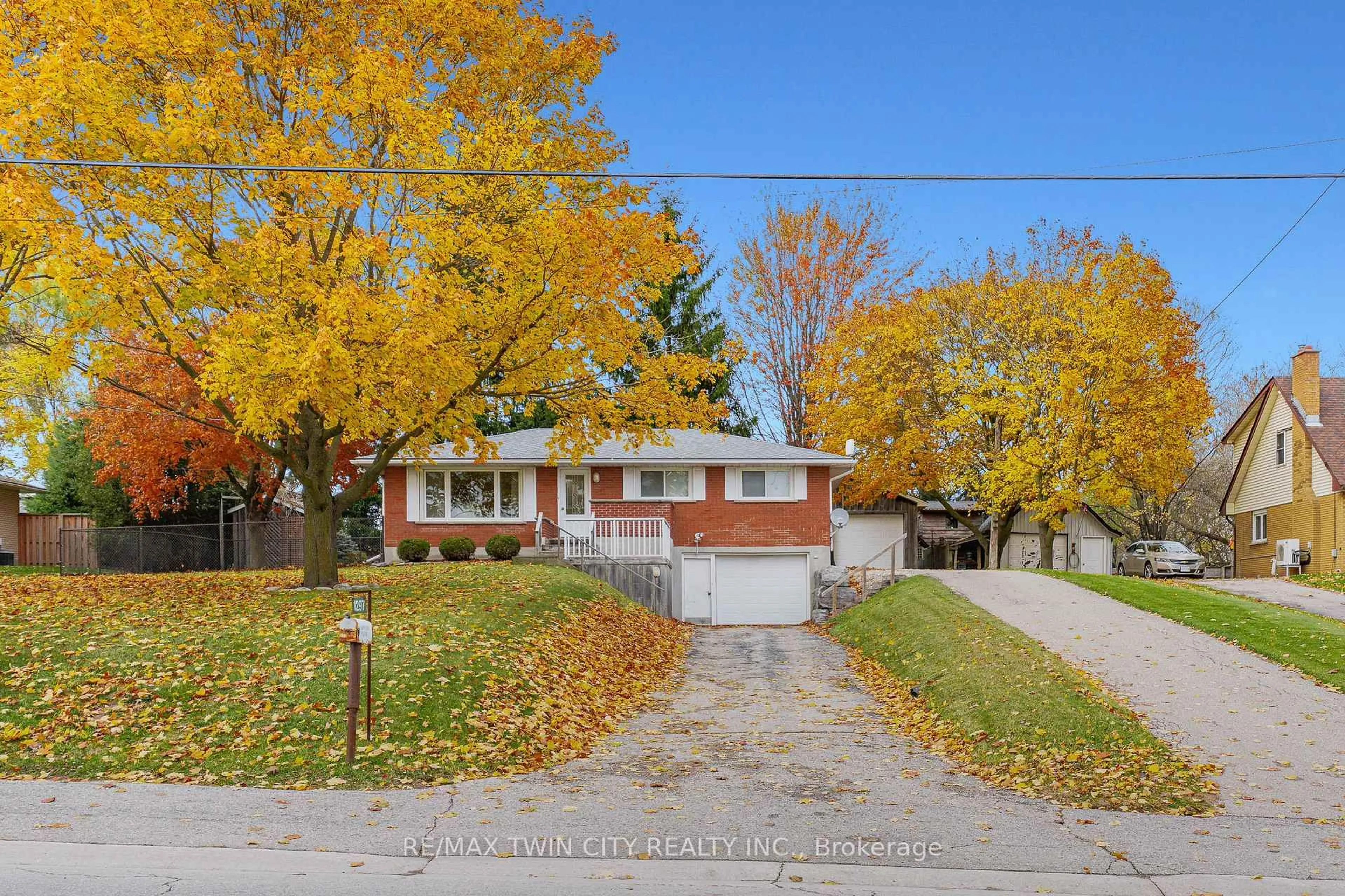 Home with brick exterior material, street for 1297 Queens Bush Rd, Wellesley Ontario N0B 2T0