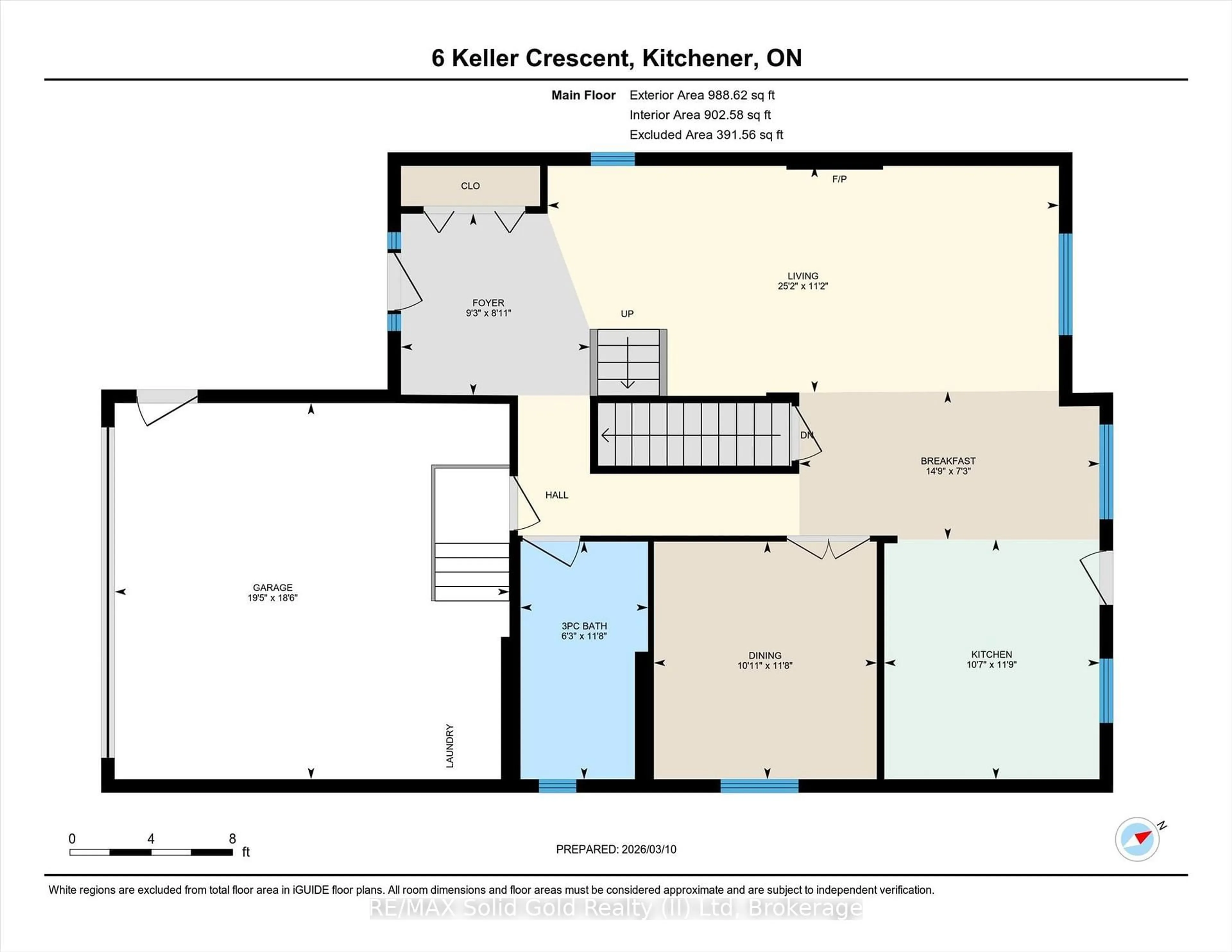 Floor plan for 6 Keller Cres, Kitchener Ontario N2N 3M7