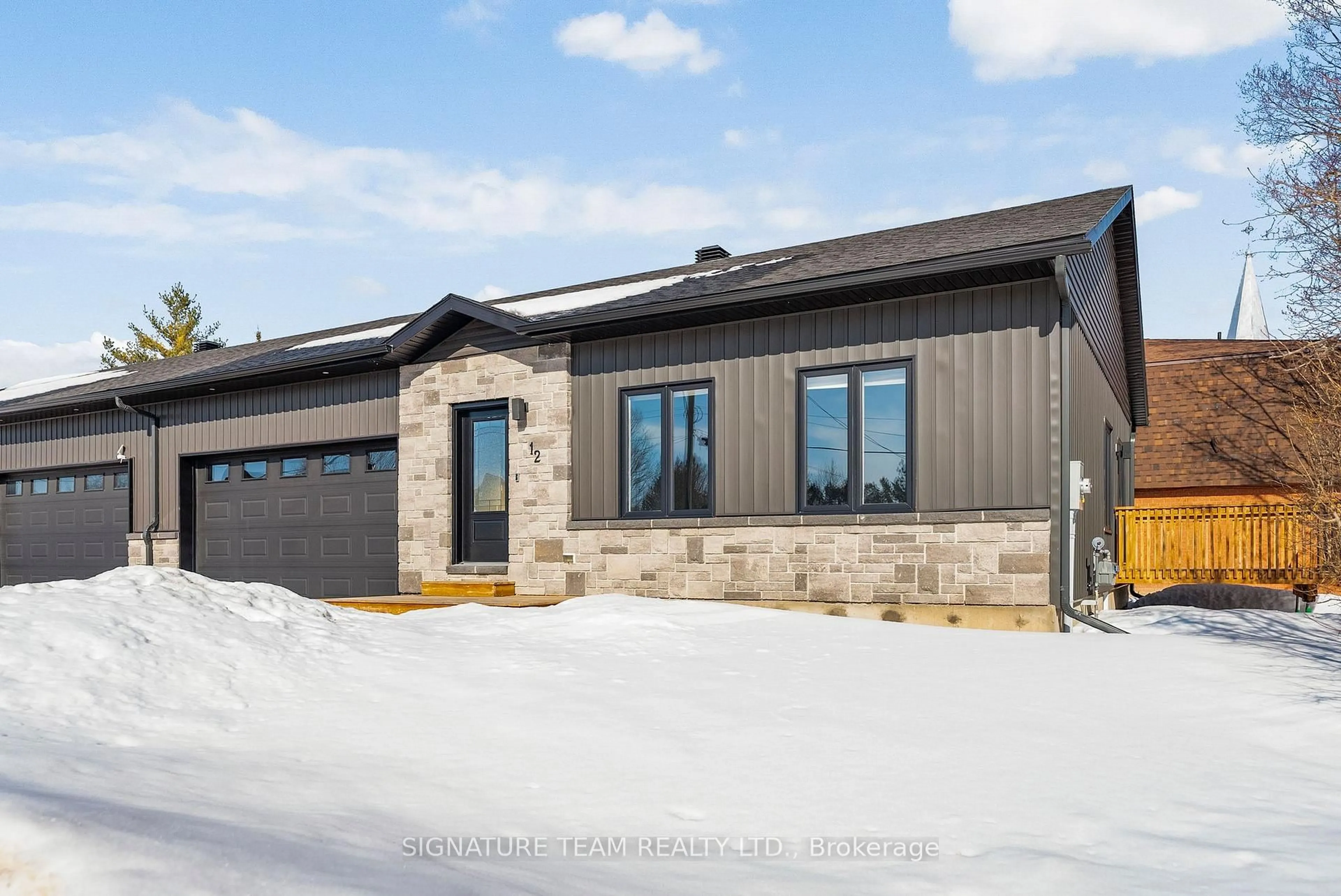 Home with brick exterior material, street for 12 Simpson St, Cobden Ontario K0J 1K0