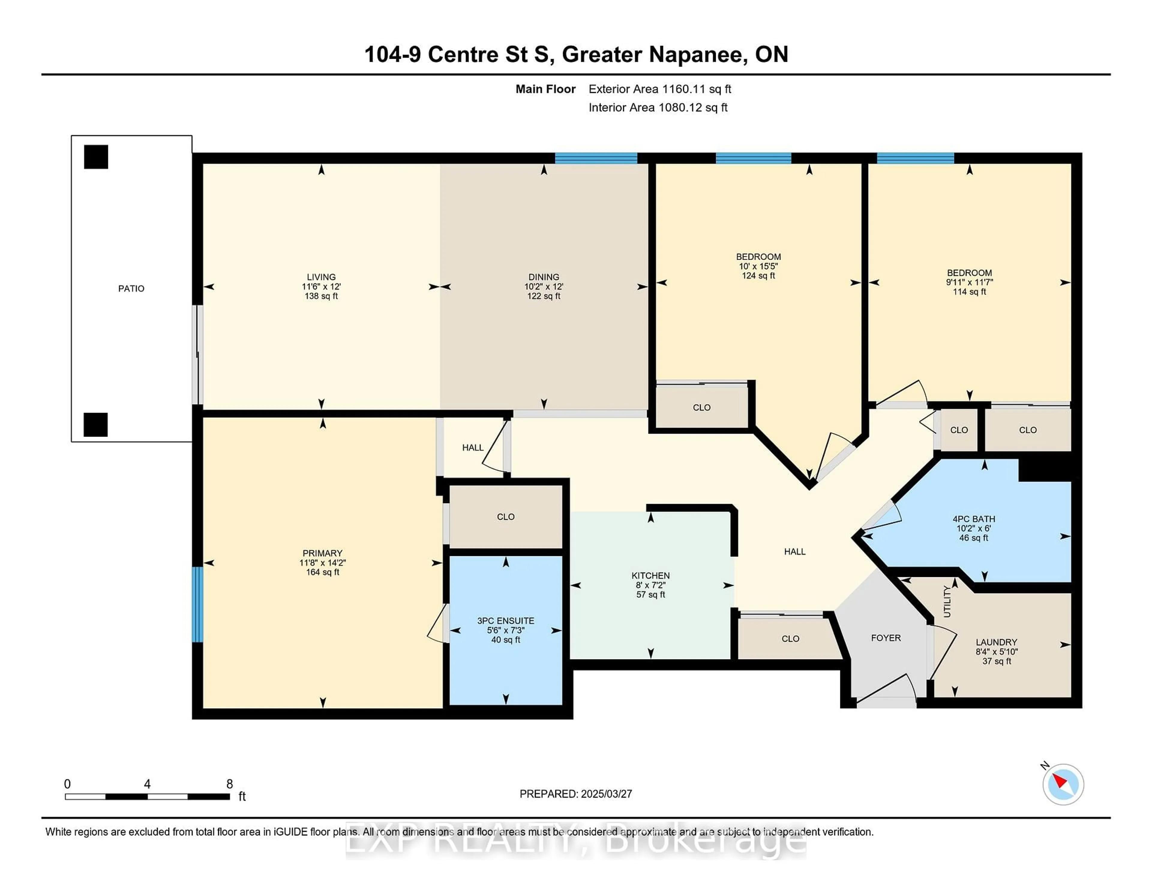Floor plan for 9 Centre St #104, Greater Napanee Ontario K7R 3X3