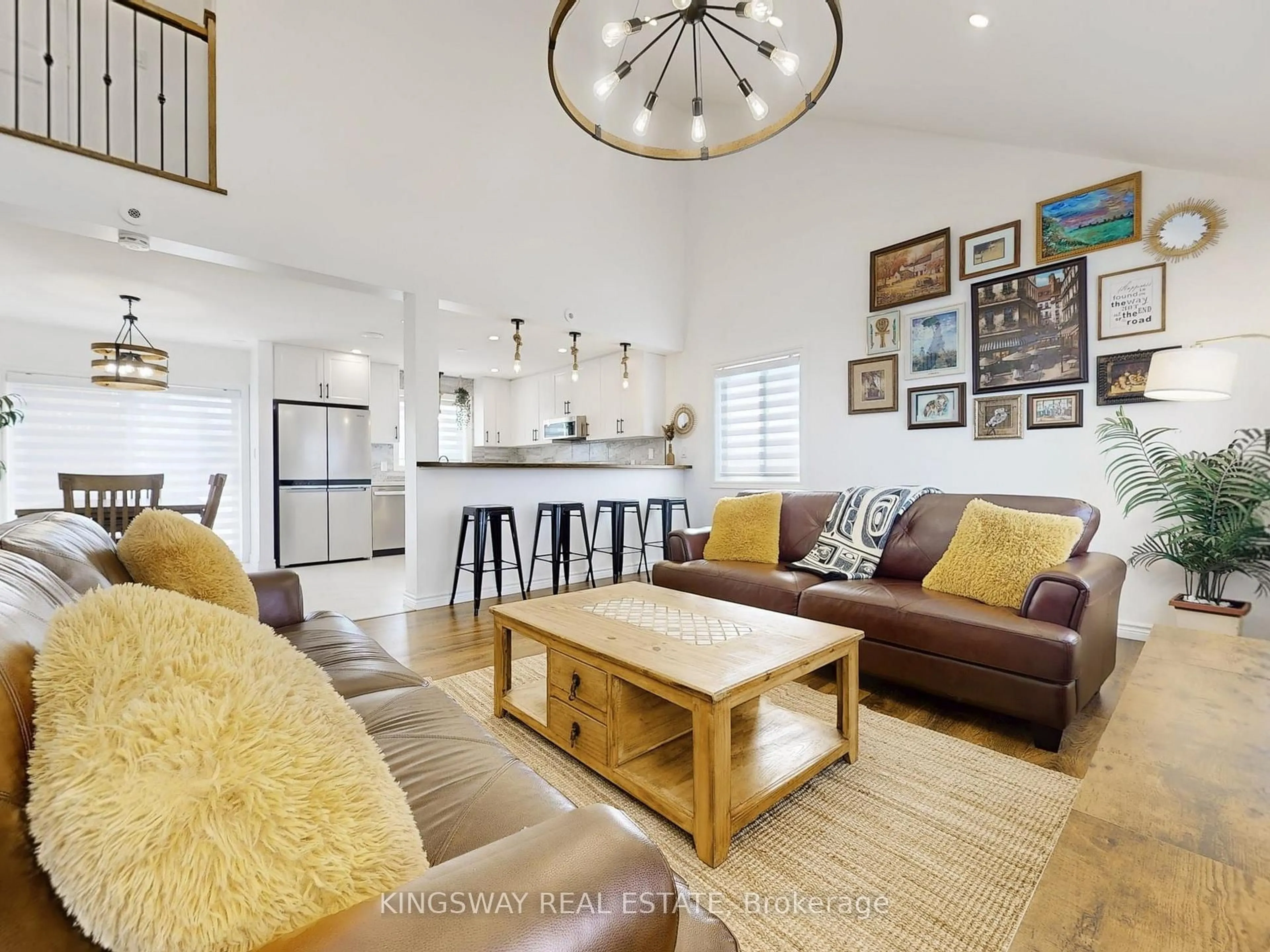 Living room with furniture, wood/laminate floor for 20 Glen Ross Rd, Hastings Ontario K0K 2C0