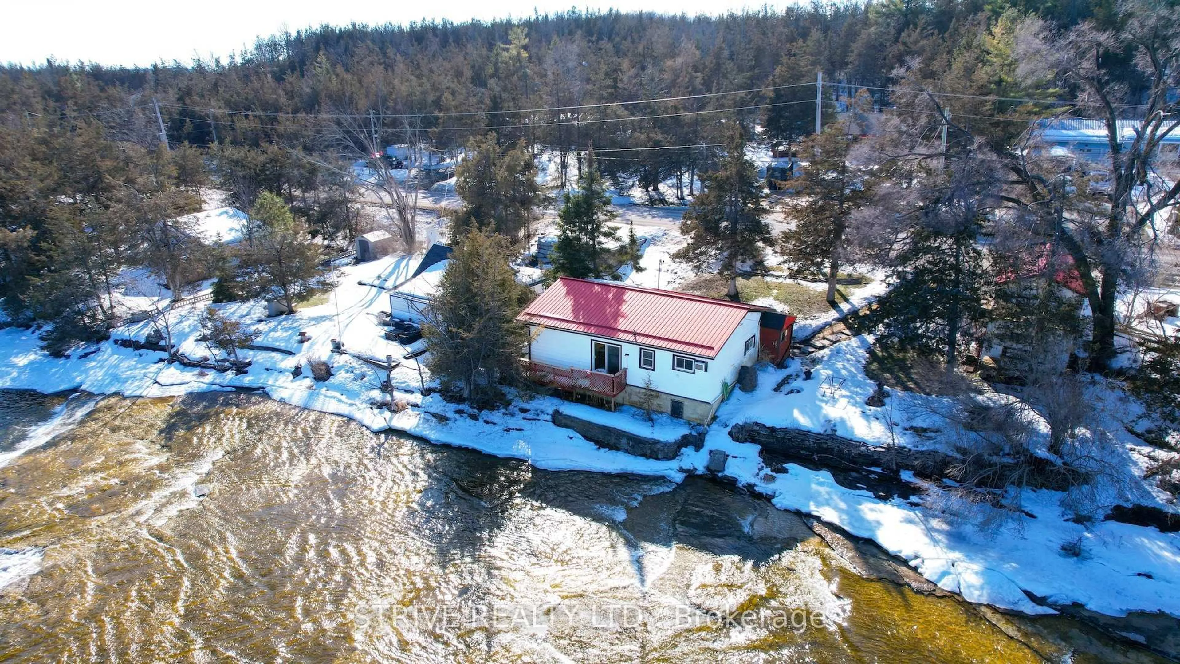 A pic from outside/outdoor area/front of a property/back of a property/a pic from drone, water/lake/river/ocean view for 6613 COUNTY RD 50 Rd, Trent Hills Ontario K0L 1L0