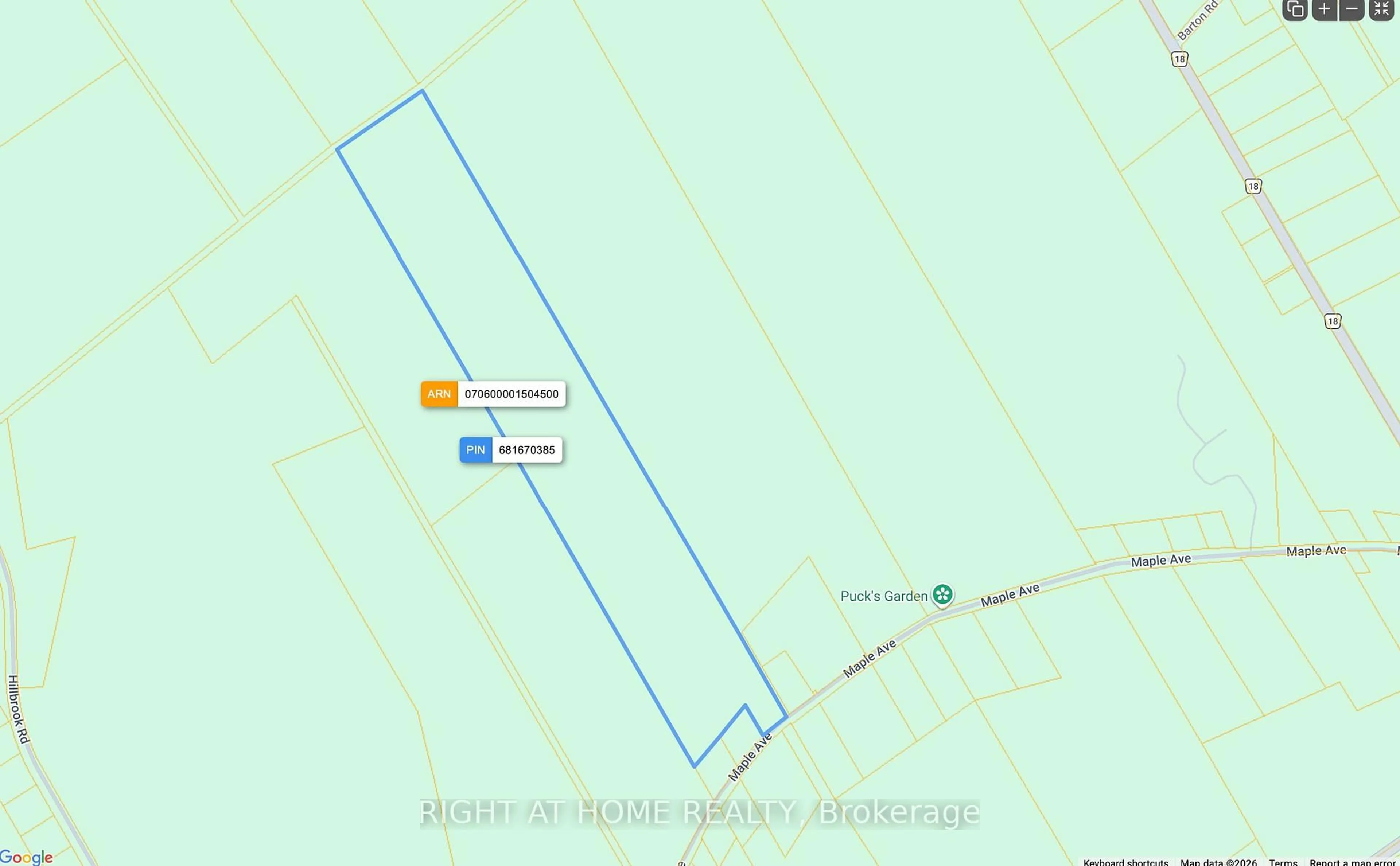 Picture of a map for 3686 MAPLE Ave, Augusta Ontario K0E 1T0