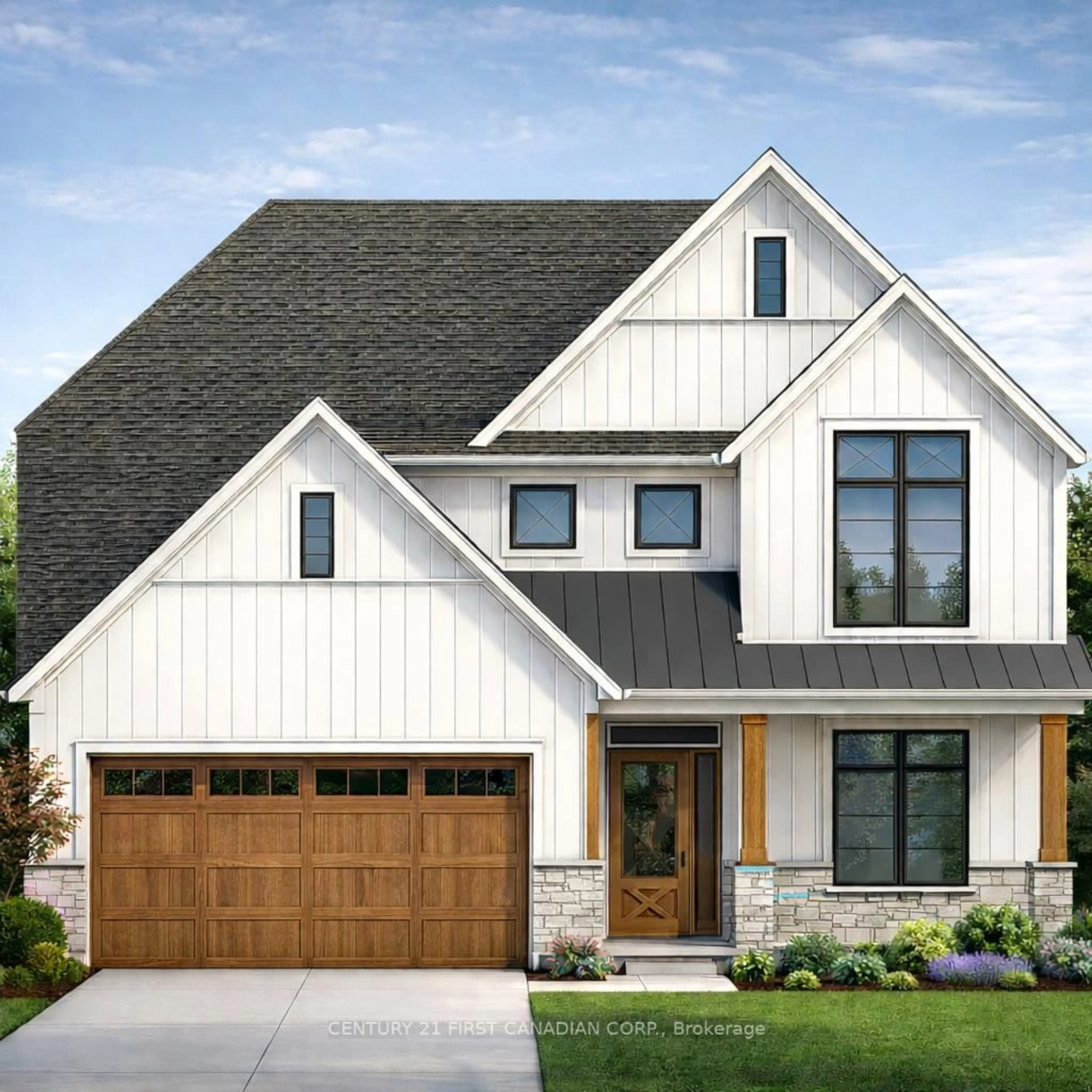 Home with brick exterior material, street for 22 Postma Cres, North Middlesex Ontario N0M 1A0