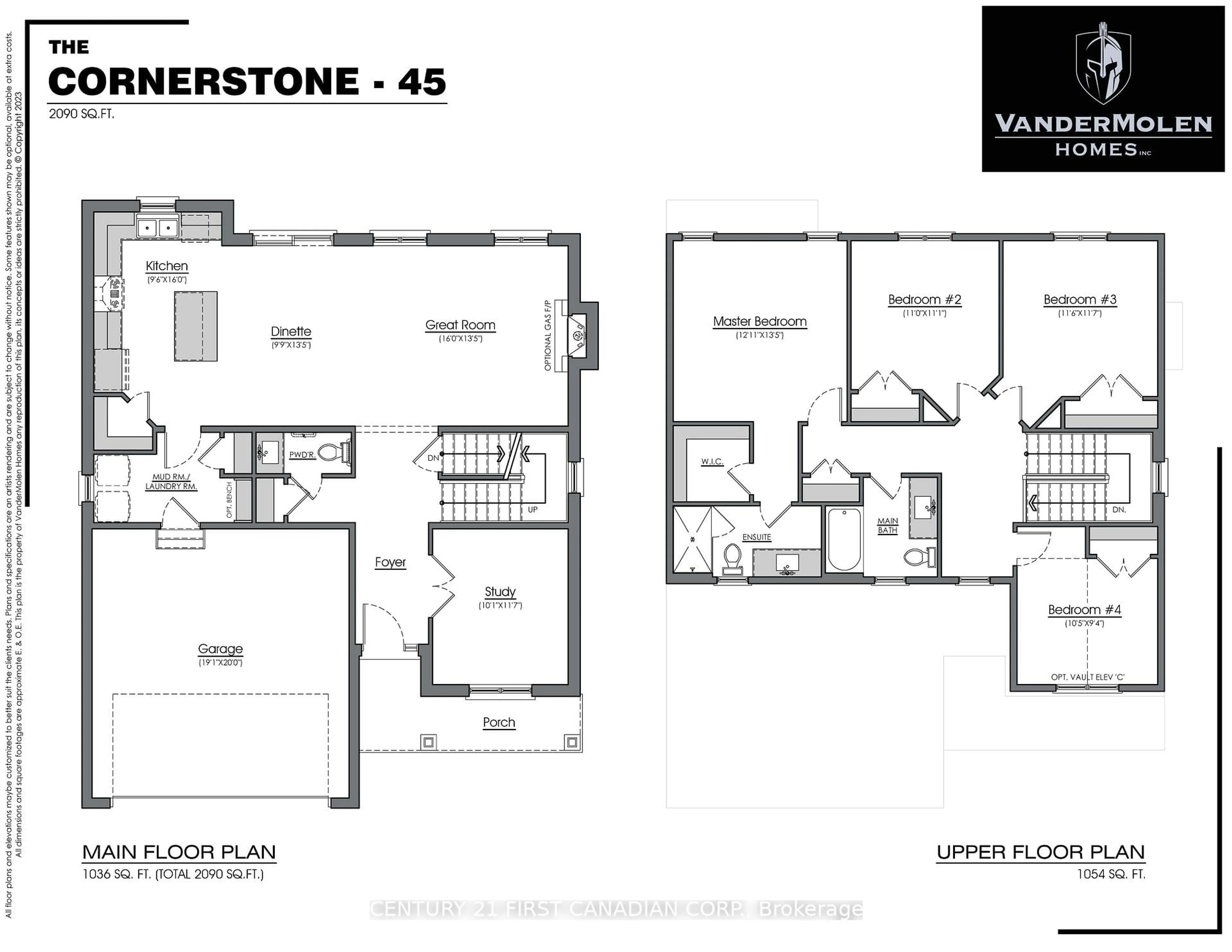 Floor plan for 22 Postma Cres, North Middlesex Ontario N0M 1A0
