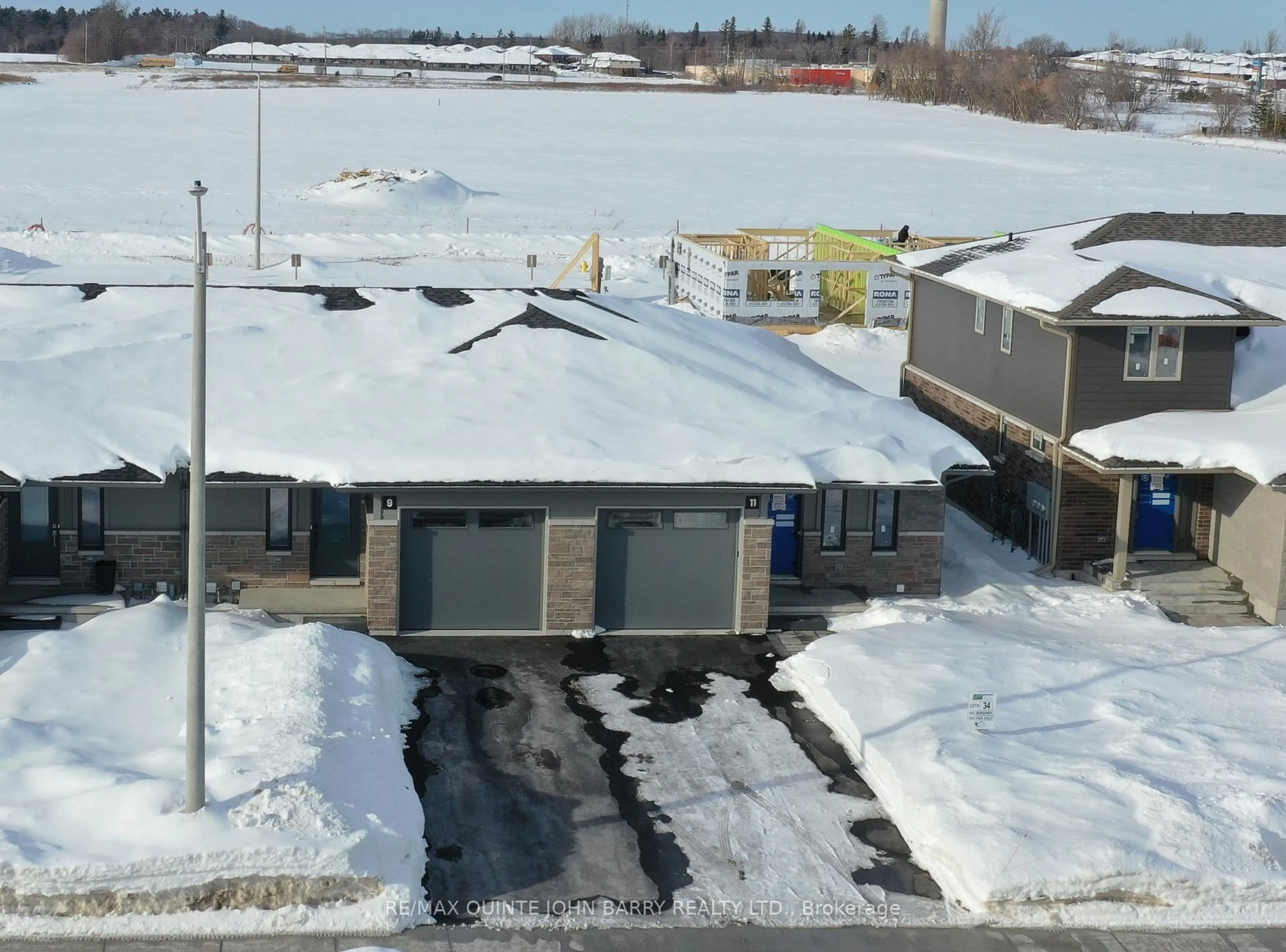 A pic from outside/outdoor area/front of a property/back of a property/a pic from drone, street for 11 Parkland Circ #Lot 34, Quinte West Ontario K8V 0R3