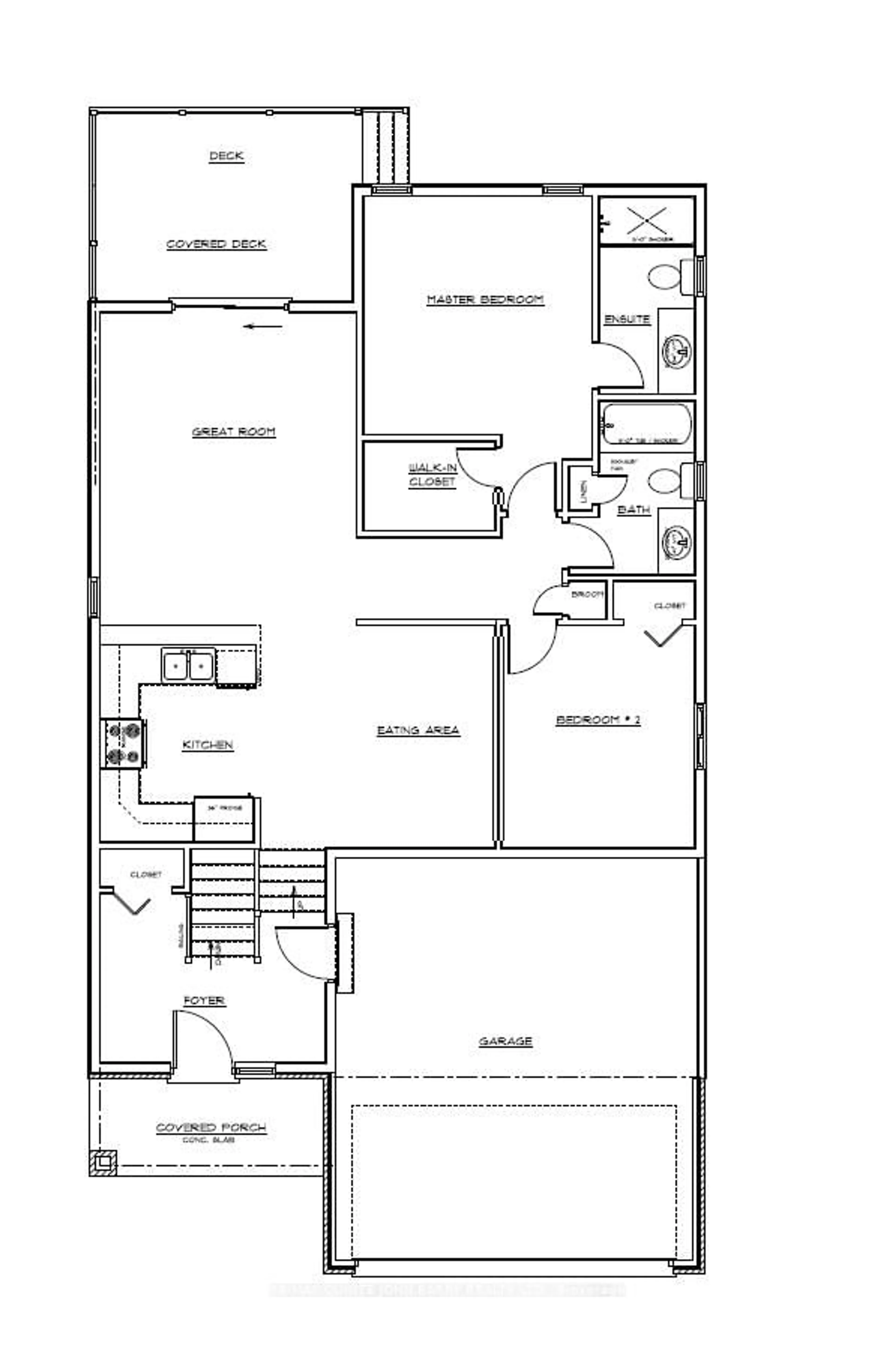 Floor plan for 42 Parkland Circ #Lot 21, Quinte West Ontario K8V 0R4