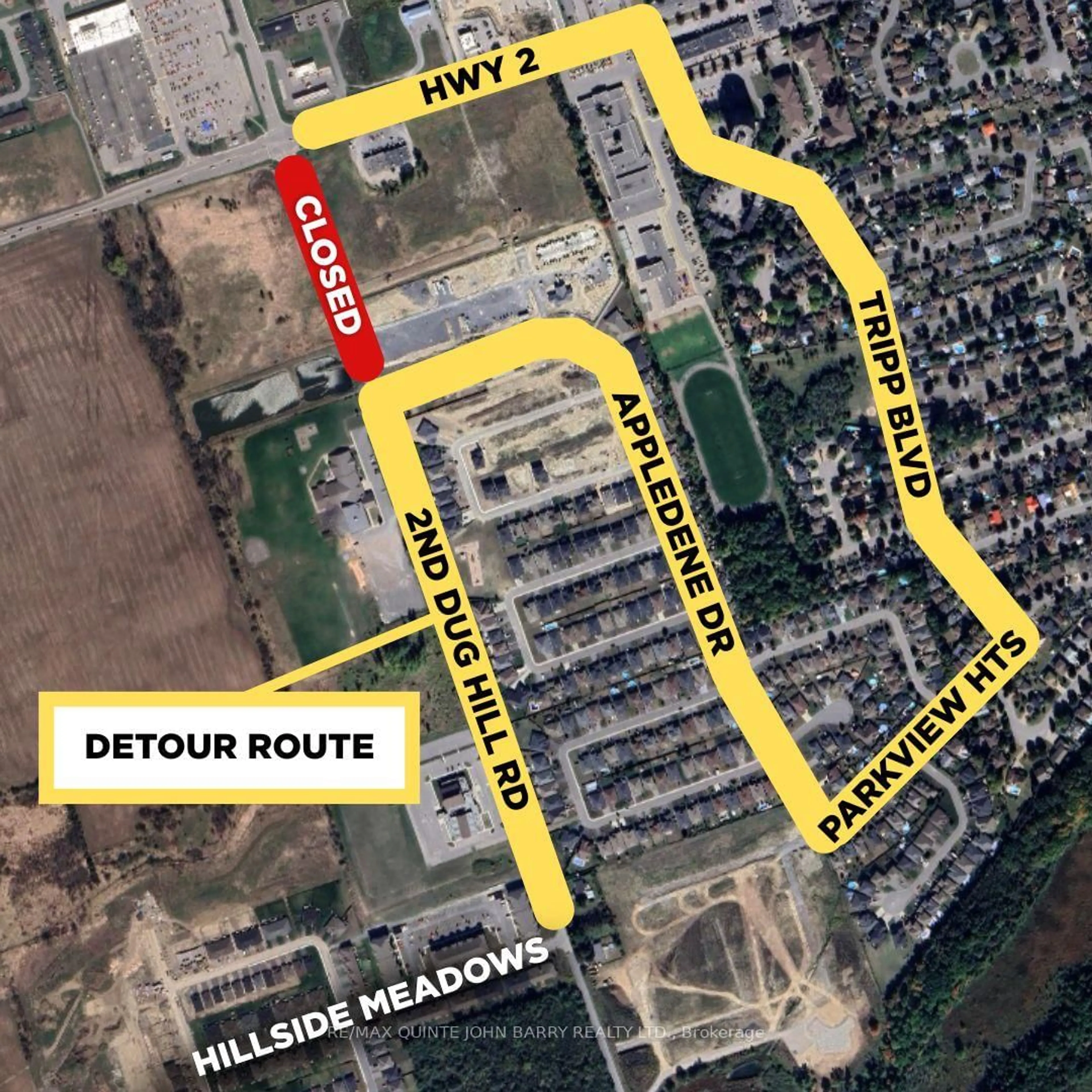 Picture of a map for 42 Parkland Circ #Lot 21, Quinte West Ontario K8V 0R4
