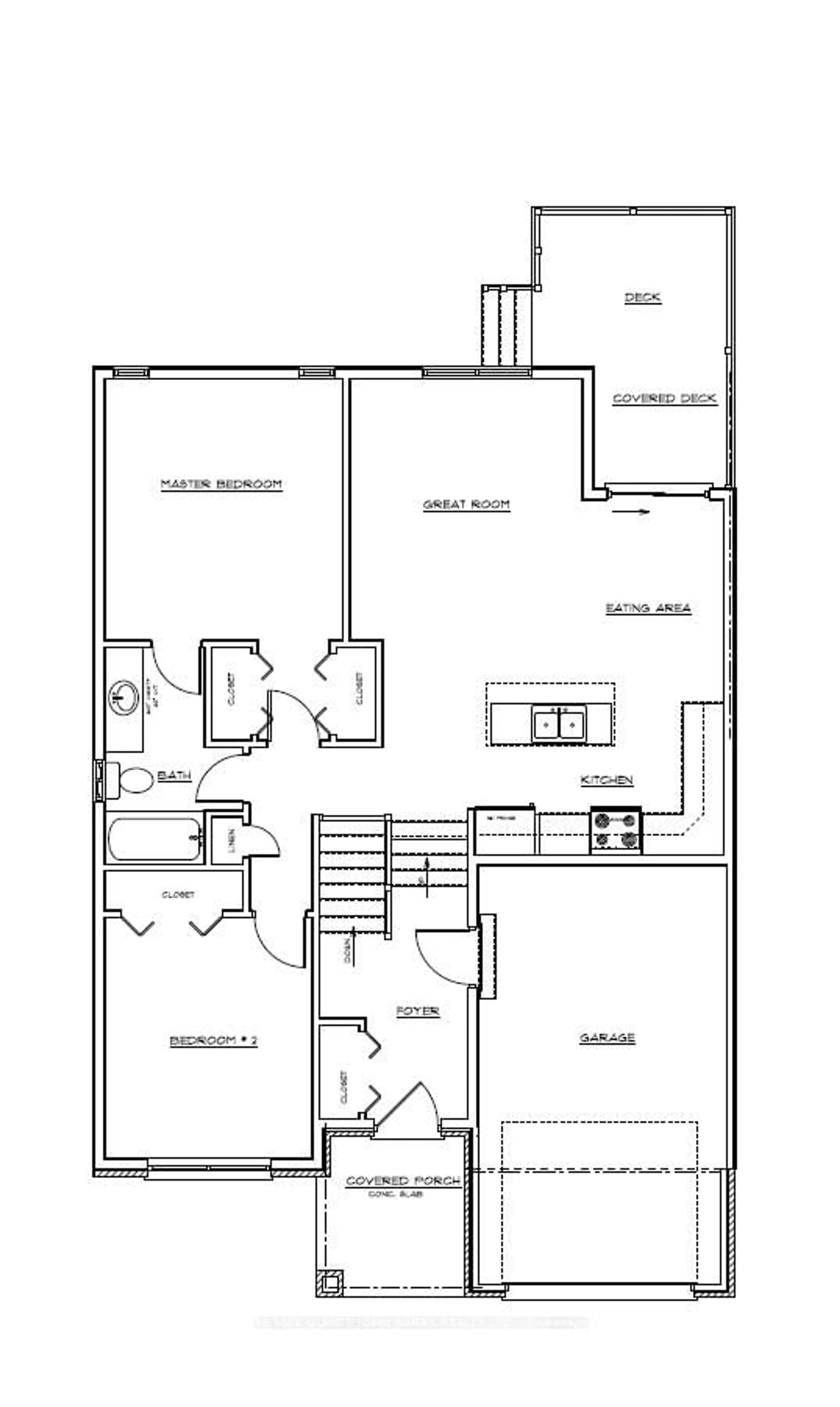 Floor plan for 44 Parkland Circ #Lot 22, Quinte West Ontario K8V 0R4