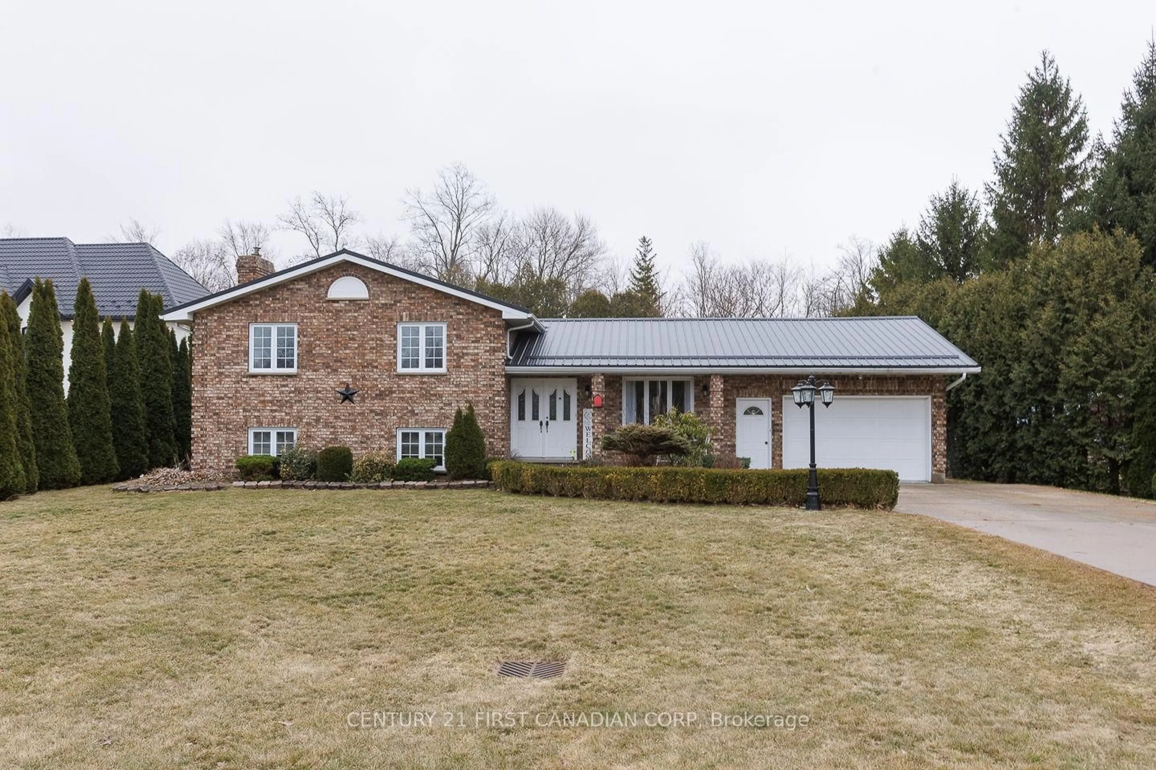 Home with brick exterior material, street for 24565 Pioneer Line, West Elgin Ontario N0L 2P0