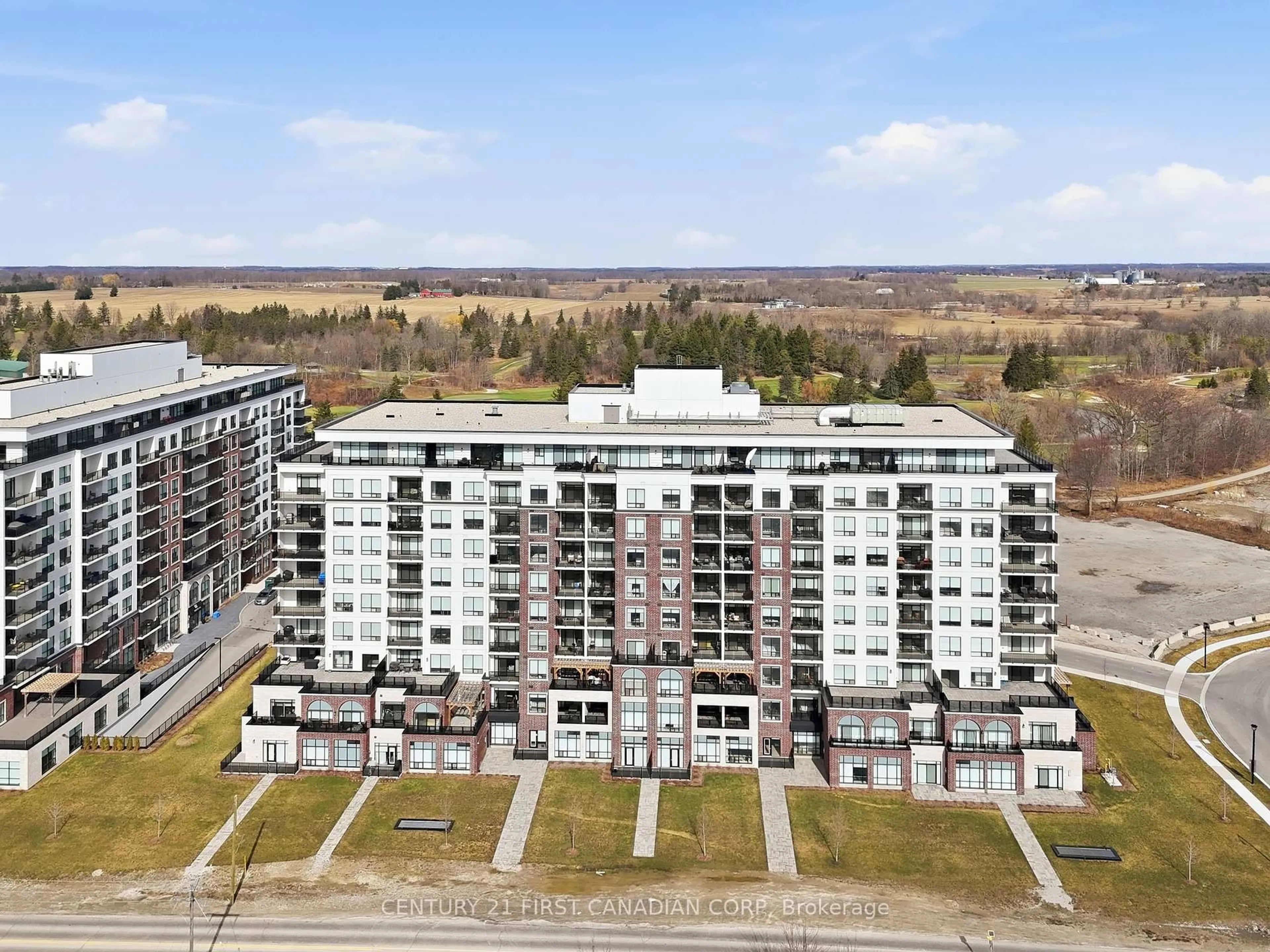 A pic from outside/outdoor area/front of a property/back of a property/a pic from drone, building for 480 Callaway Rd #416, London North Ontario N6G 0Z3