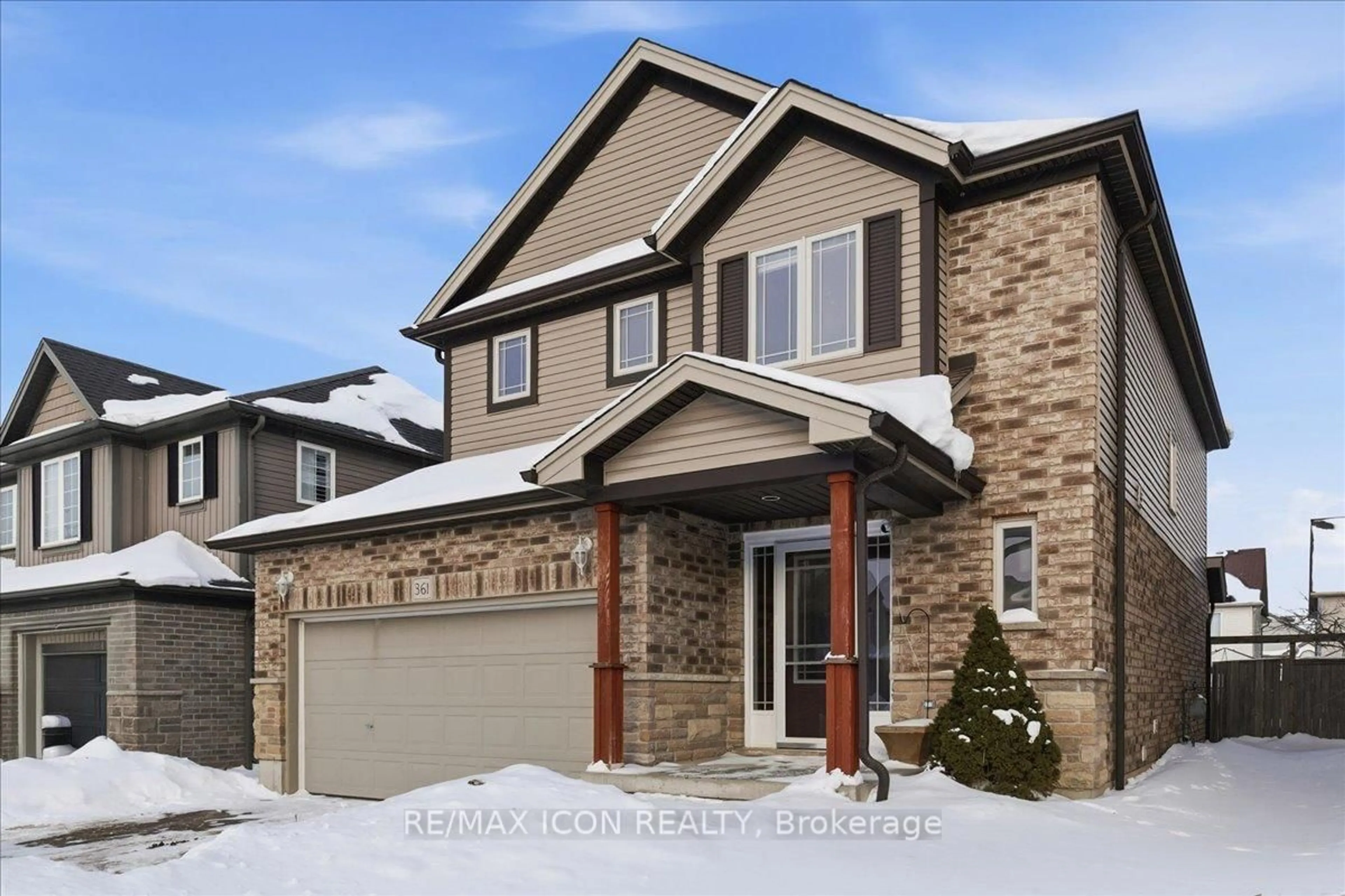 Home with brick exterior material, street for 361 Sienna Cres, Kitchener Ontario N2R 1T8