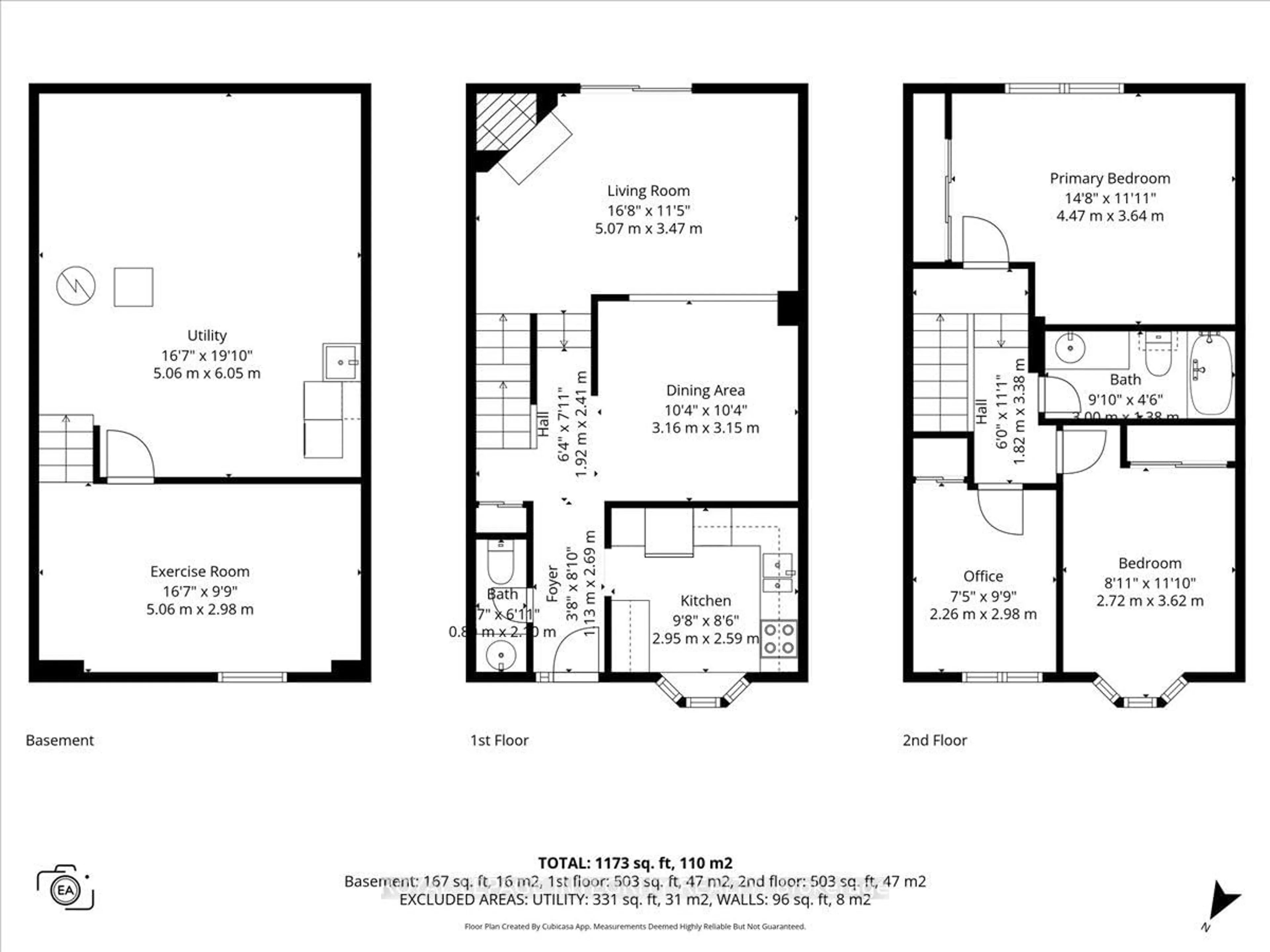 Floor plan for 1771 Lamoureux Dr #C, Ottawa Ontario K1E 2N5