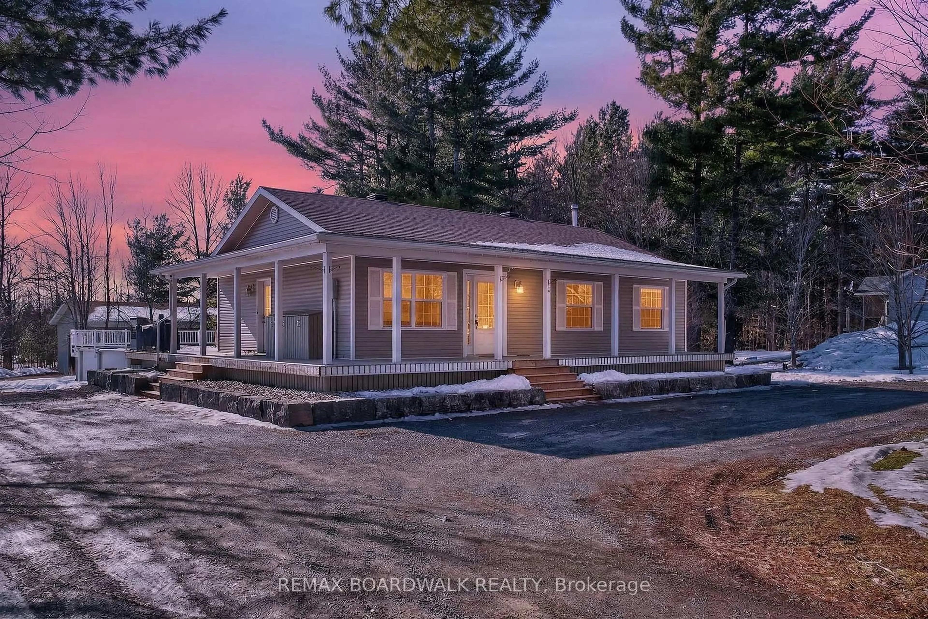 A pic from outside/outdoor area/front of a property/back of a property/a pic from drone, unknown for 551 McLachlan Rd, White Lake Ontario K0A 3L0