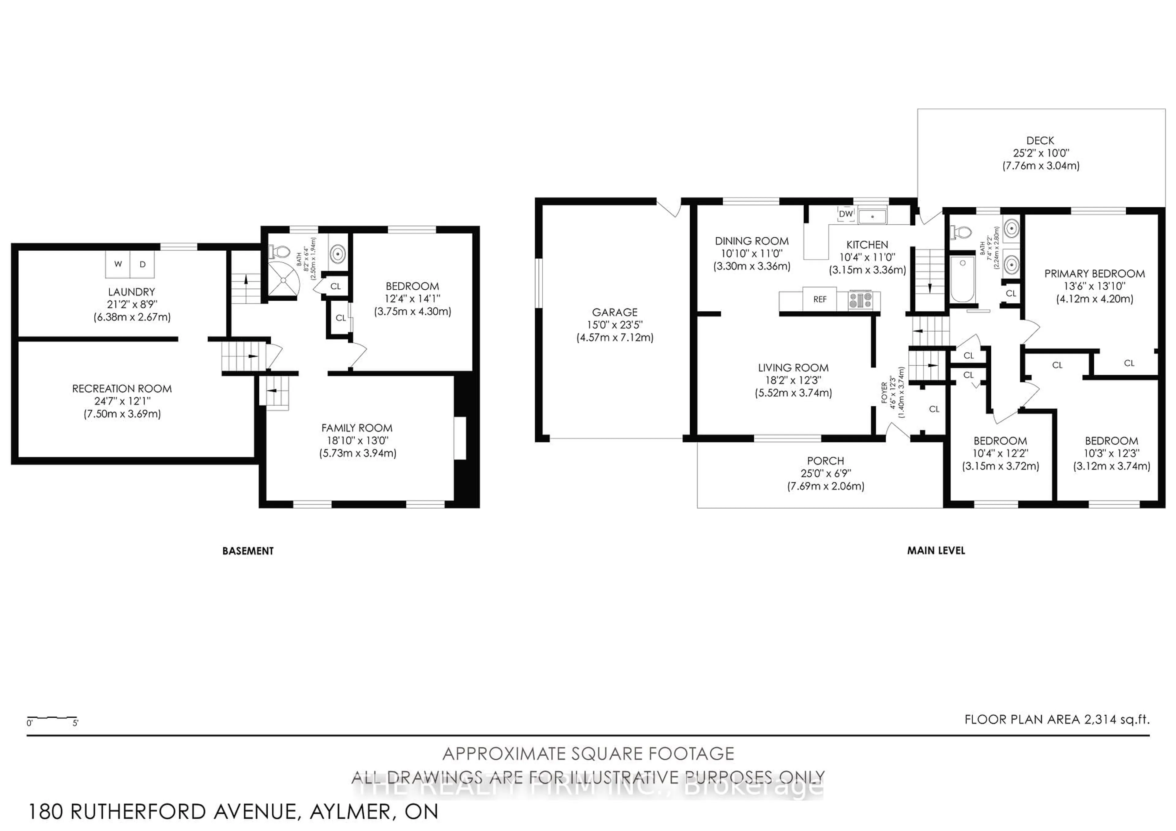 Floor plan for 180 Rutherford Ave, Aylmer Ontario N5H 2W6
