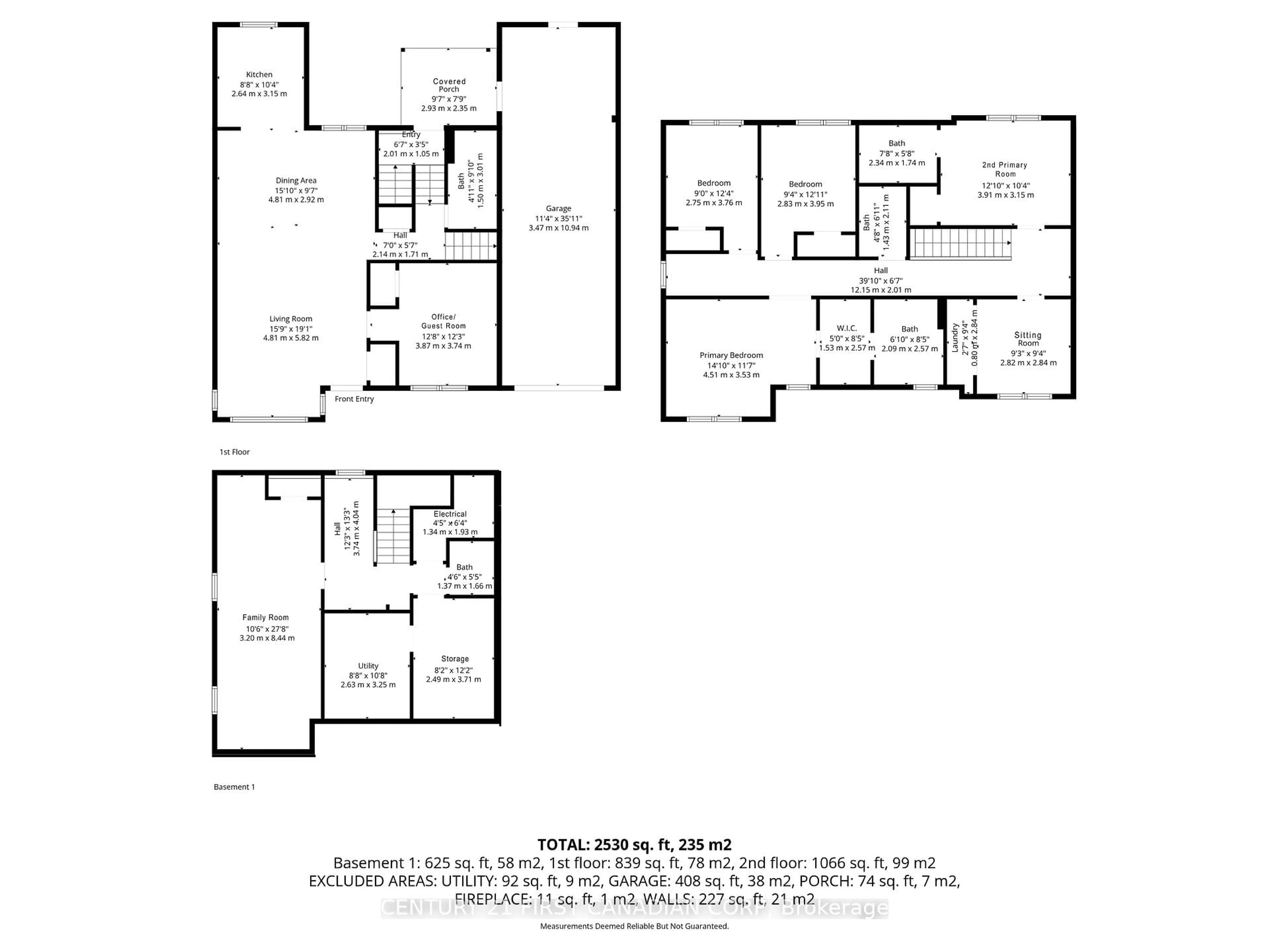 Floor plan for 375 Colville Blvd, London South Ontario N6K 2J4