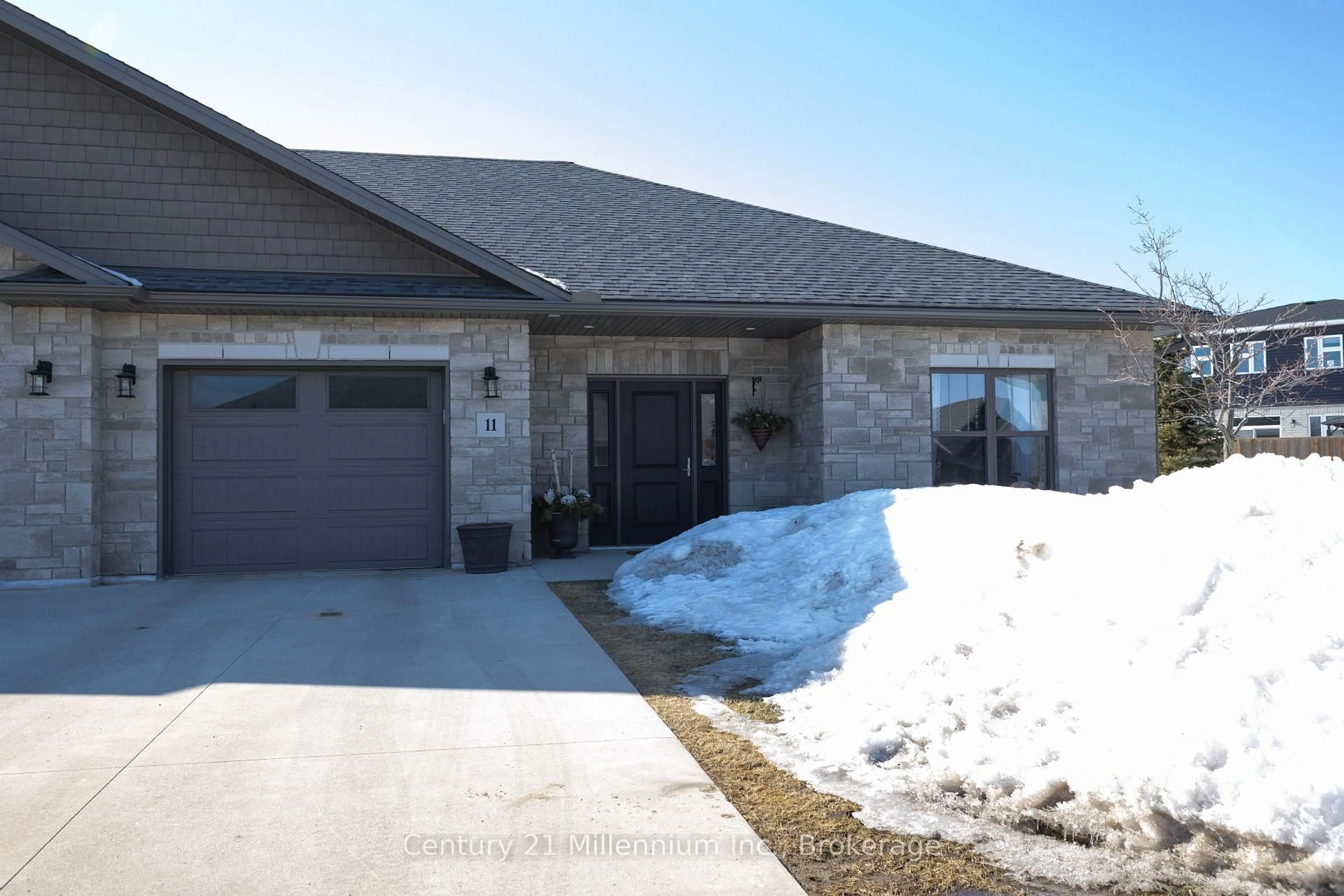 Home with brick exterior material, street for 1050 Waterloo St #11, Saugeen Shores Ontario N0H 2C3